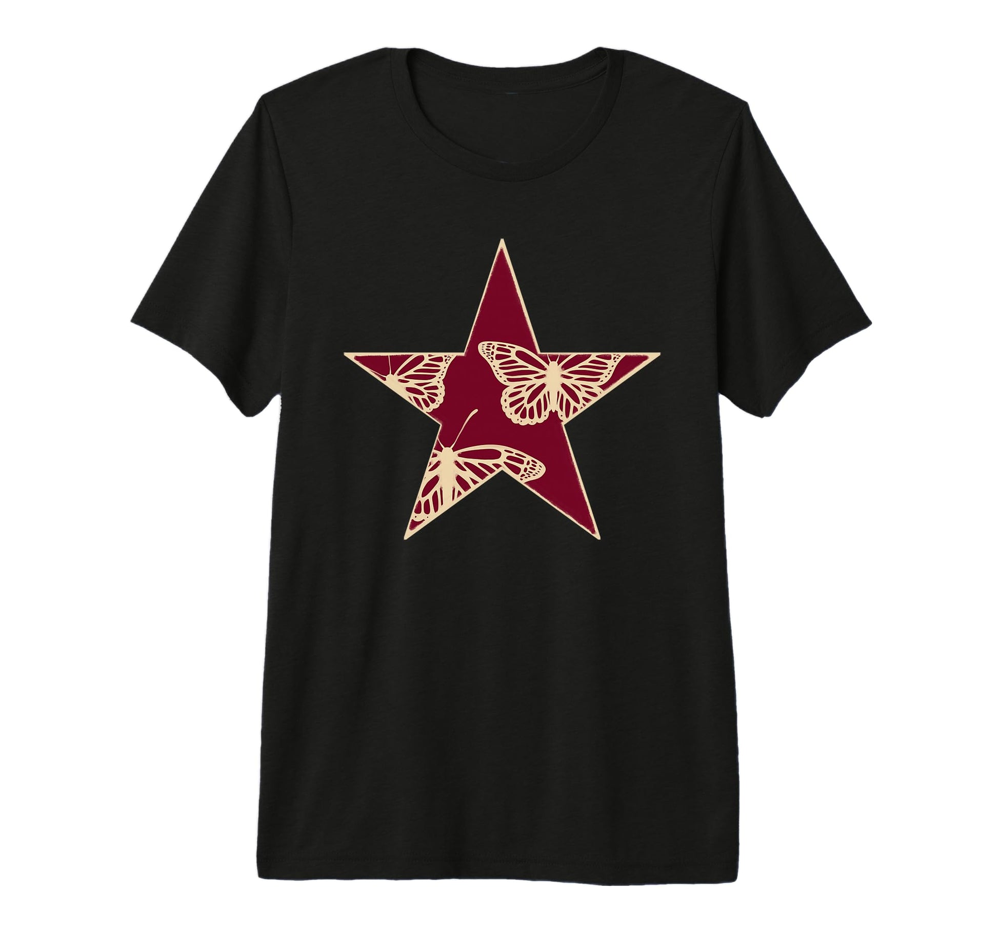 Star Stencil Graffiti Art Egirl Goth T-Shirt - Custom Art Print Men Women - T-Shirt, Sweatshirt, Hoodie