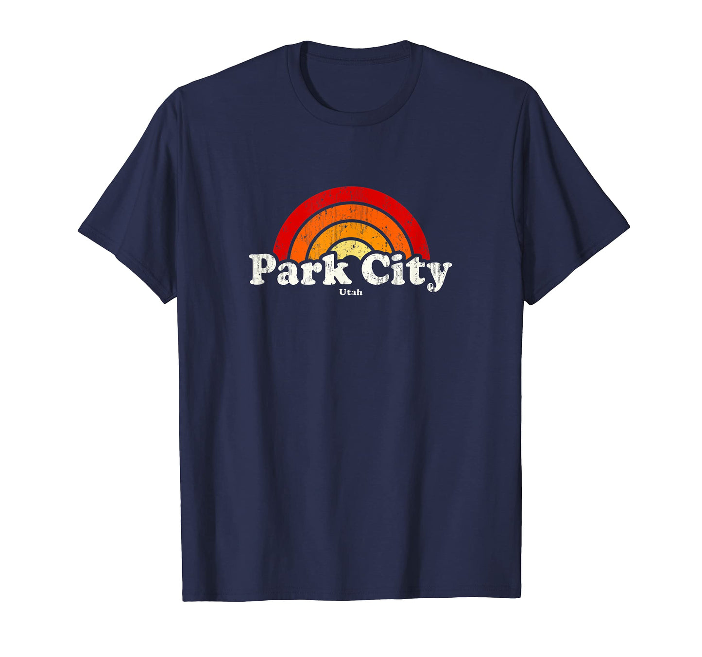 Park City Utah Ut 70S Rainbow T-Shirt - Trendy Graphic Men Women - T-Shirt, Sweatshirt, Hoodie