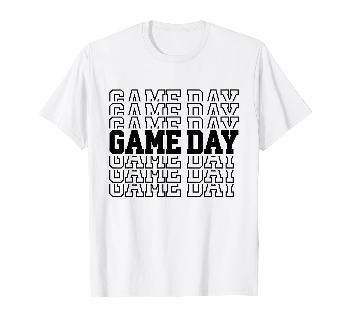 Game Day Typography Art Sports T-Shirt - Trendy Graphic Unisex - T-Shirt, Sweatshirt, Hoodie