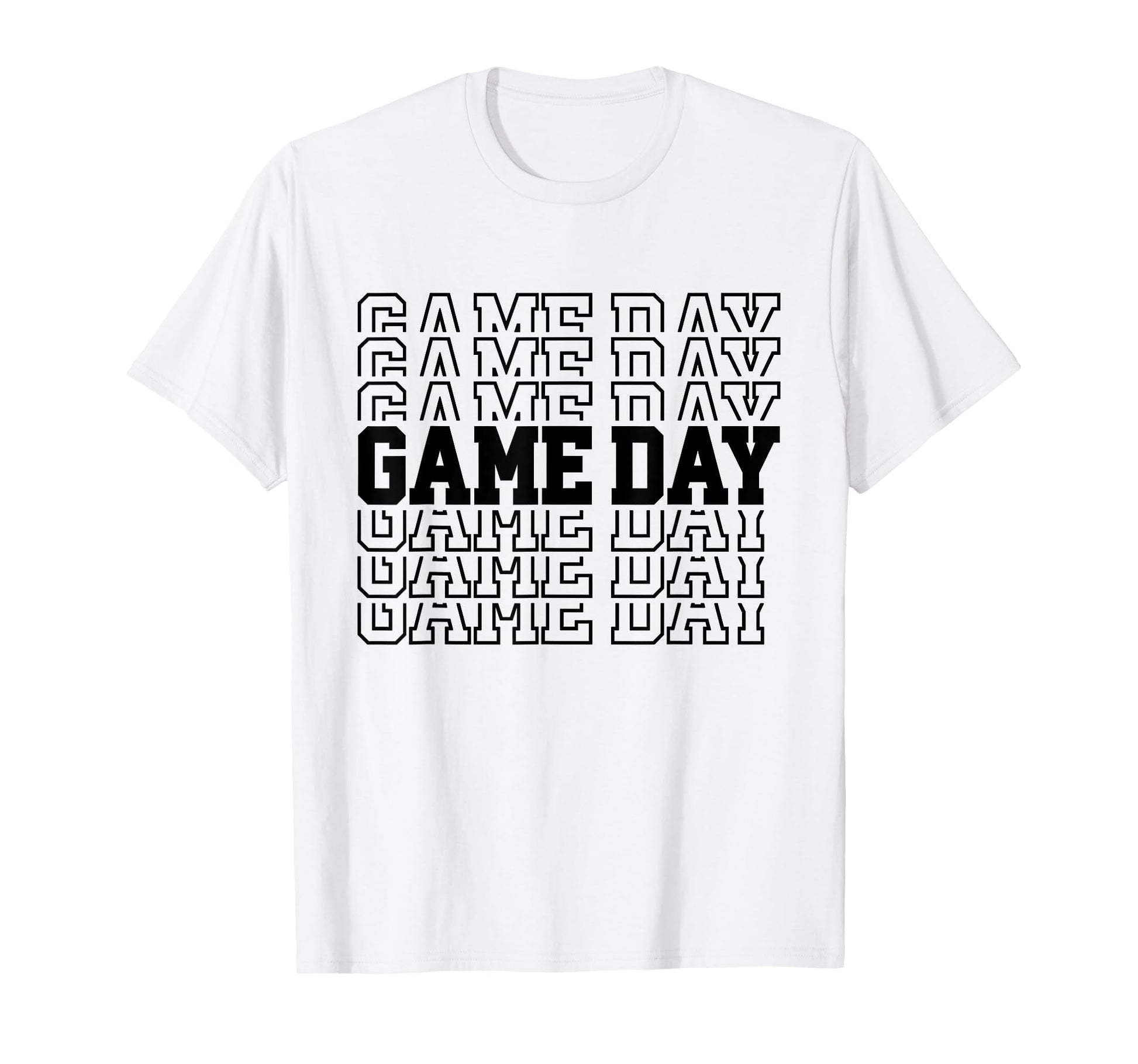 Game Day Typography Art Sports T-Shirt - Trendy Graphic Unisex - T-Shirt, Sweatshirt, Hoodie