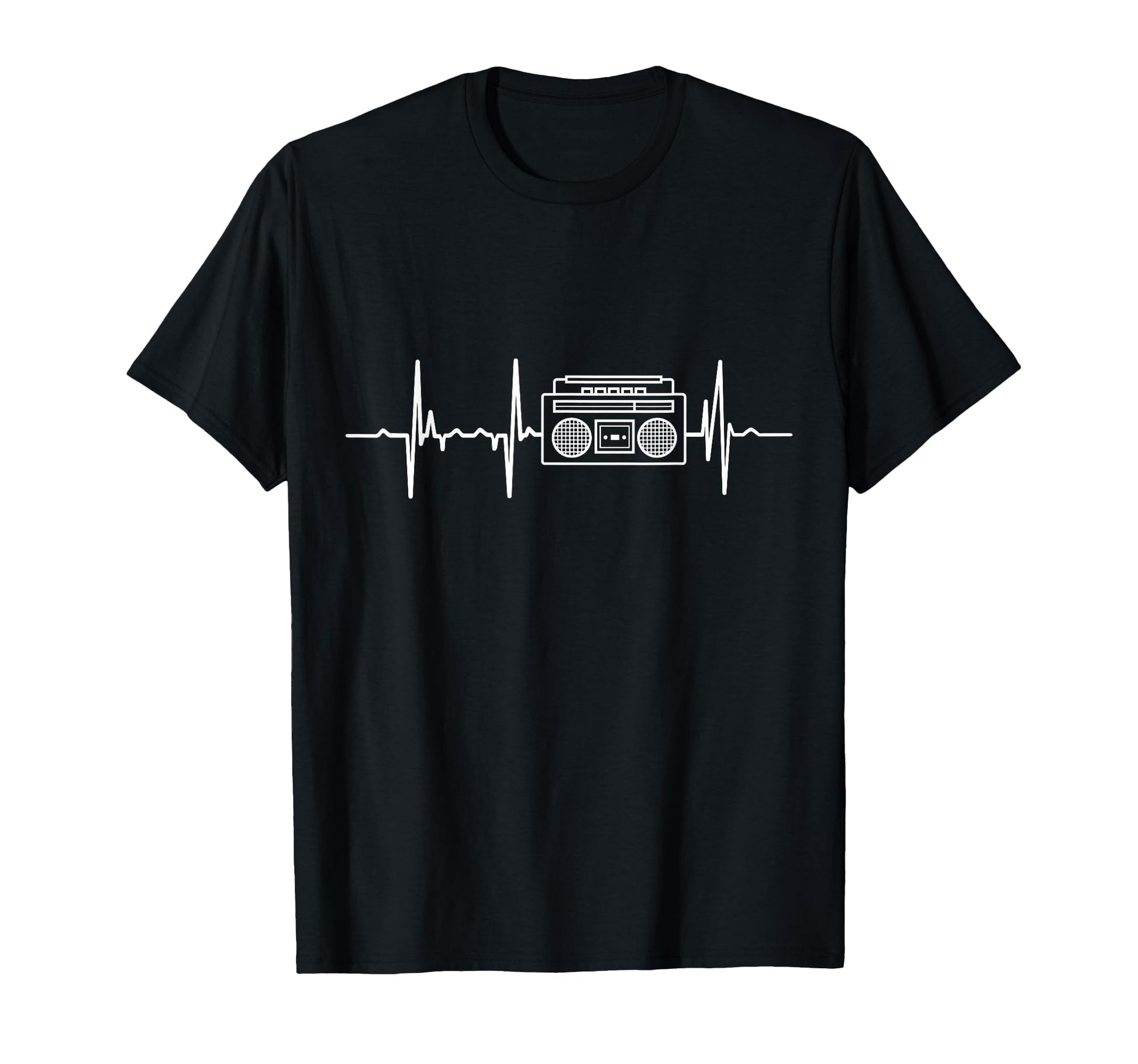 Oldschool Hip Hop Music Heartbeat T-Shirt - Novelty Apparel for Adults - T-Shirt, Sweatshirt, Hoodie