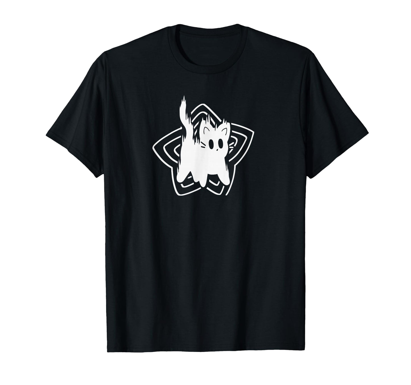 90S Y2K Scary Scared Cat Tomcat T-Shirt - Fun Novelty Design for Adults - T-Shirt, Sweatshirt, Hoodie