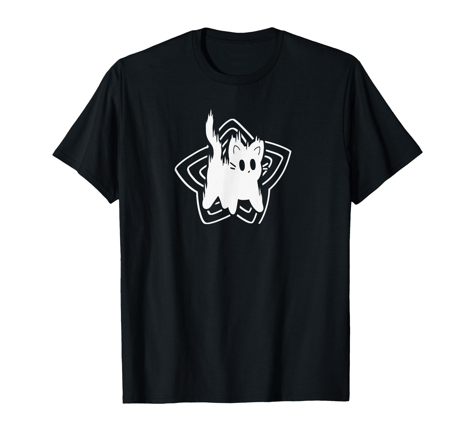 90S Y2K Scary Scared Cat Tomcat T-Shirt - Fun Novelty Design for Adults - T-Shirt, Sweatshirt, Hoodie