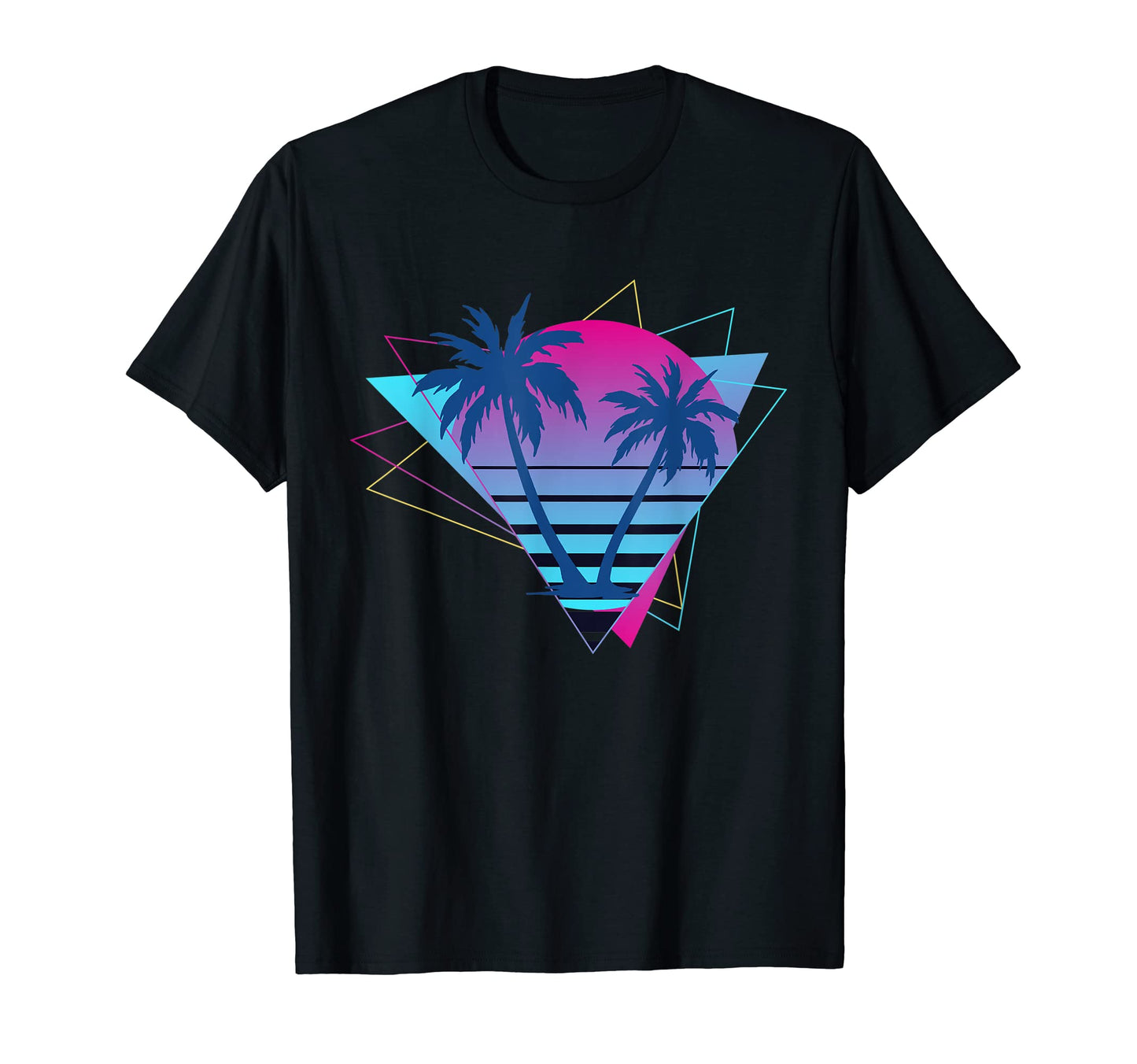 Exotic Palm Trees 90S Art 80S T-Shirt - Custom Art Print for Adults - T-Shirt, Sweatshirt, Hoodie