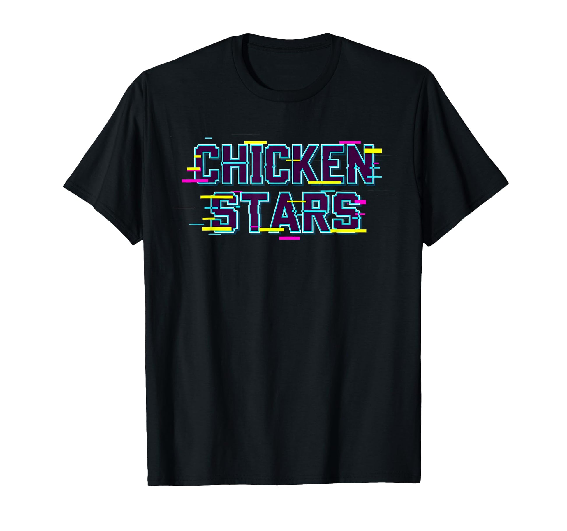 Chicken Stars 80S Vaporwave Synthwave T-Shirt - Casual Everyday Wear Unisex - T-Shirt, Sweatshirt, Hoodie