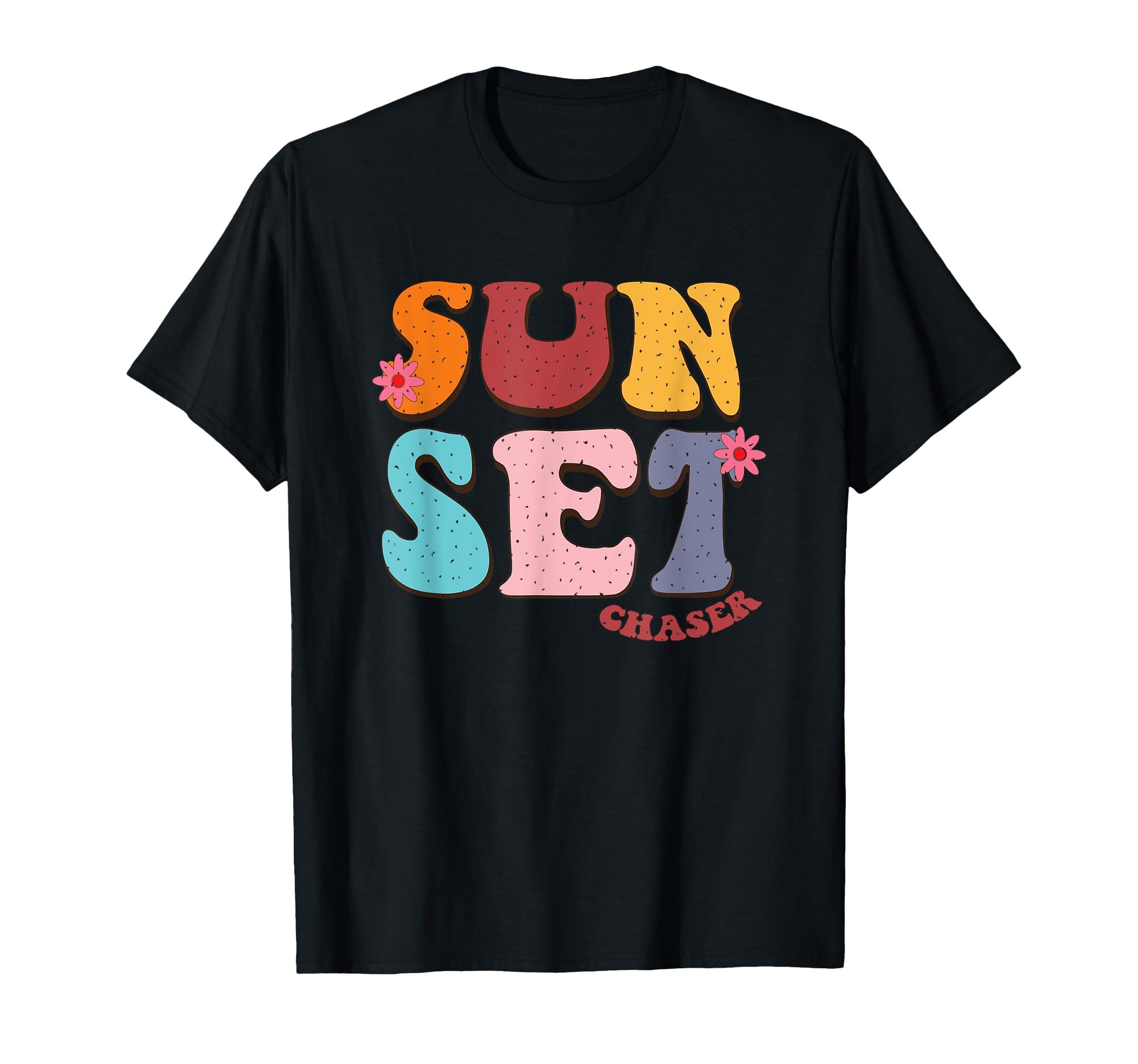 Sunset Chaser Vibes Artistic Typography T-Shirt - Minimalist Print Unisex - T-Shirt, Sweatshirt, Hoodie