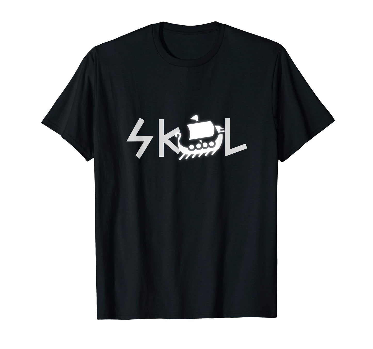 Skol Viking Boat Typography Nordic Gift T-Shirt - Aesthetic Graphic Unisex - T-Shirt, Sweatshirt, Hoodie