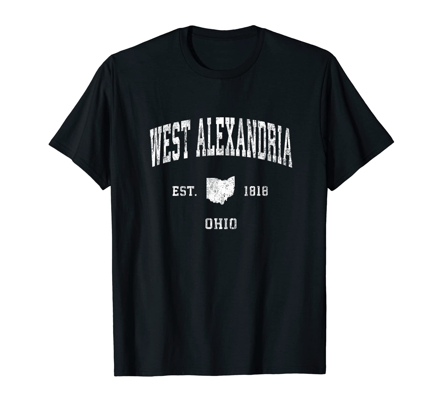 West Alexandria Ohio Oh Athletic T-Shirt - Custom Art Print for Adults - T-Shirt, Sweatshirt, Hoodie