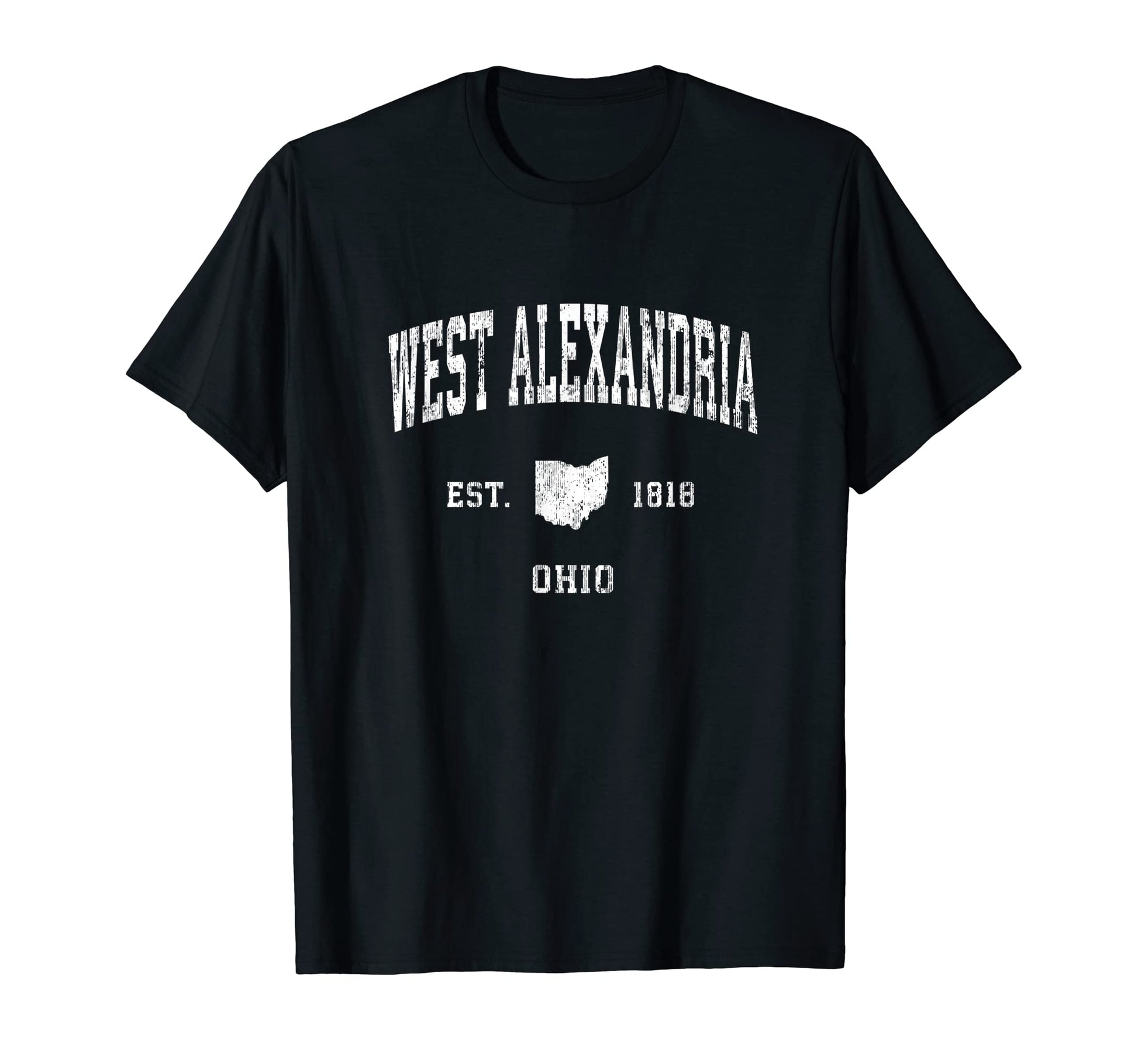 West Alexandria Ohio Oh Athletic T-Shirt - Custom Art Print for Adults - T-Shirt, Sweatshirt, Hoodie