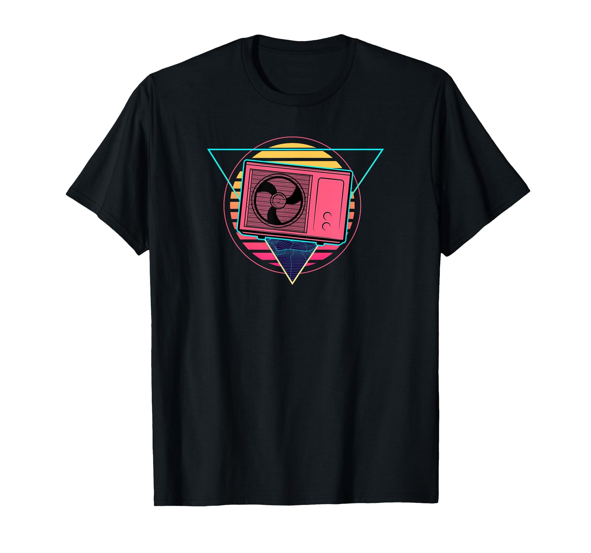 Futuristic Ac Mechanic Synthwave T-Shirt - Graphic Print Men Women - T-Shirt, Sweatshirt, Hoodie