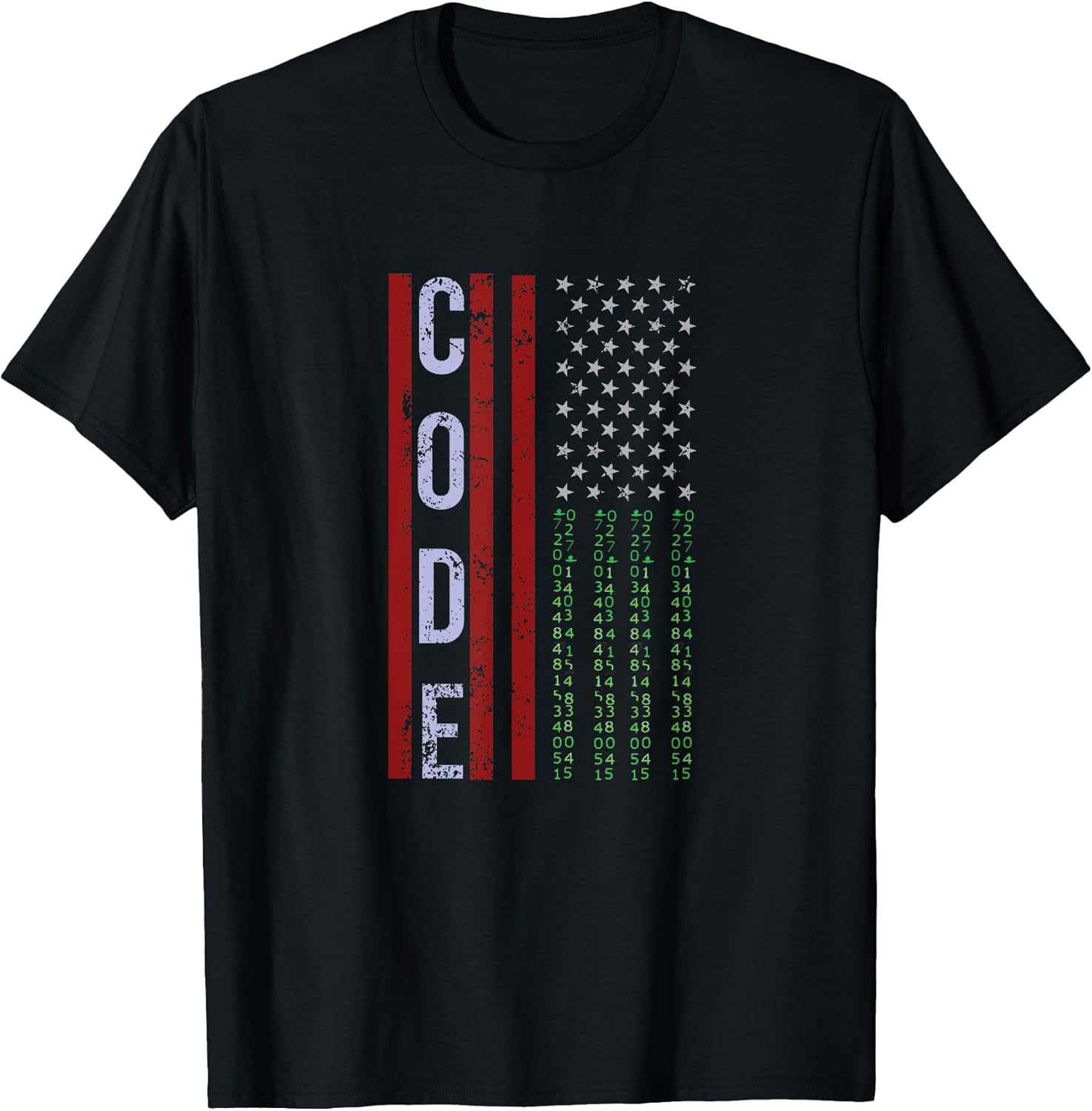 Programming Computer Coder Developer Amerika Flag - Adult & Kids T-Shirts, Sweatshirts & Hoodies apparel design preview 1