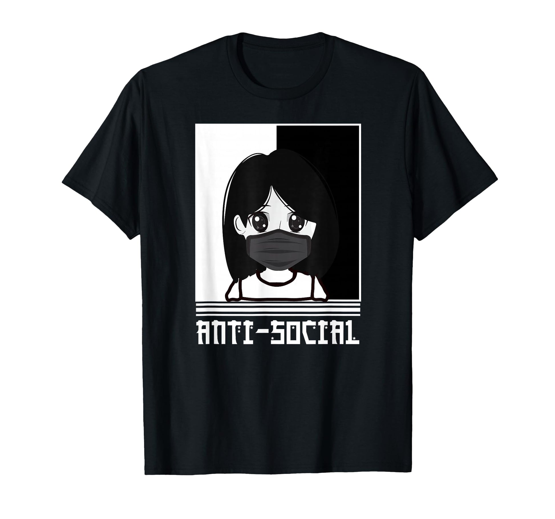 Anti Social Japanese Aesthetic Vaporwave T-Shirt - Minimalist Print Unisex - T-Shirt, Sweatshirt, Hoodie