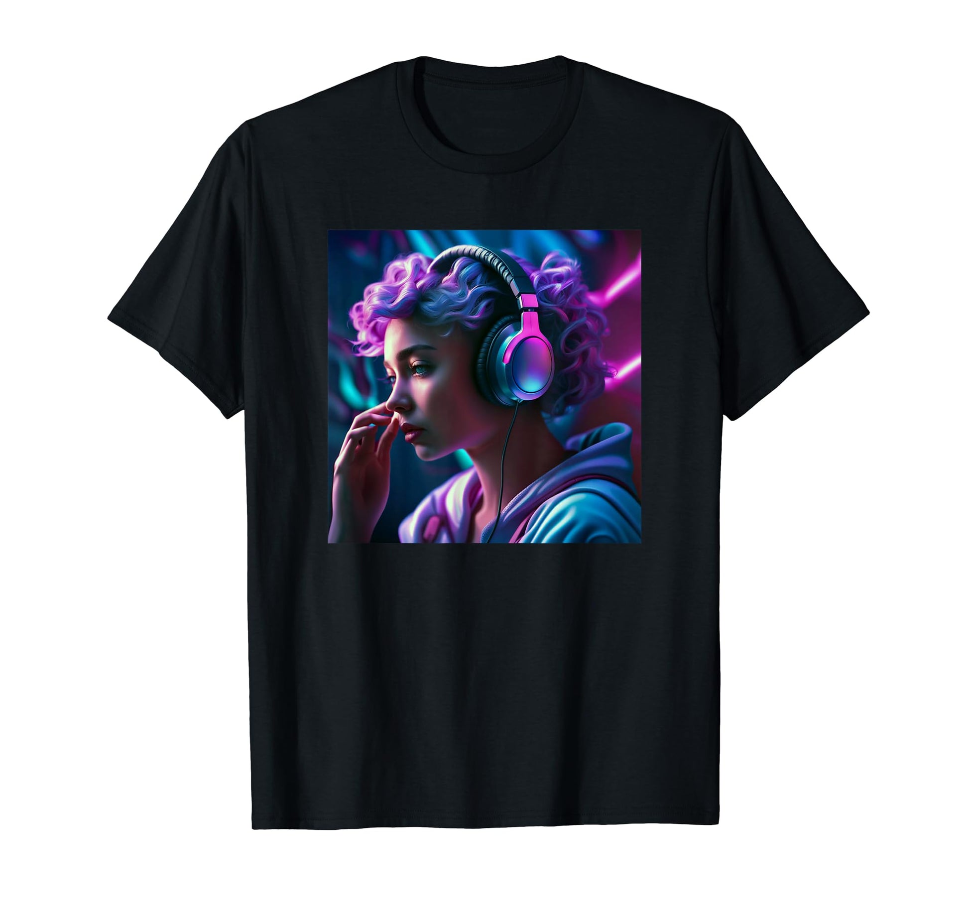 Anime Gamer Music Vaporwave Aesthetic T-Shirt - Custom Art Print Men Women - T-Shirt, Sweatshirt, Hoodie