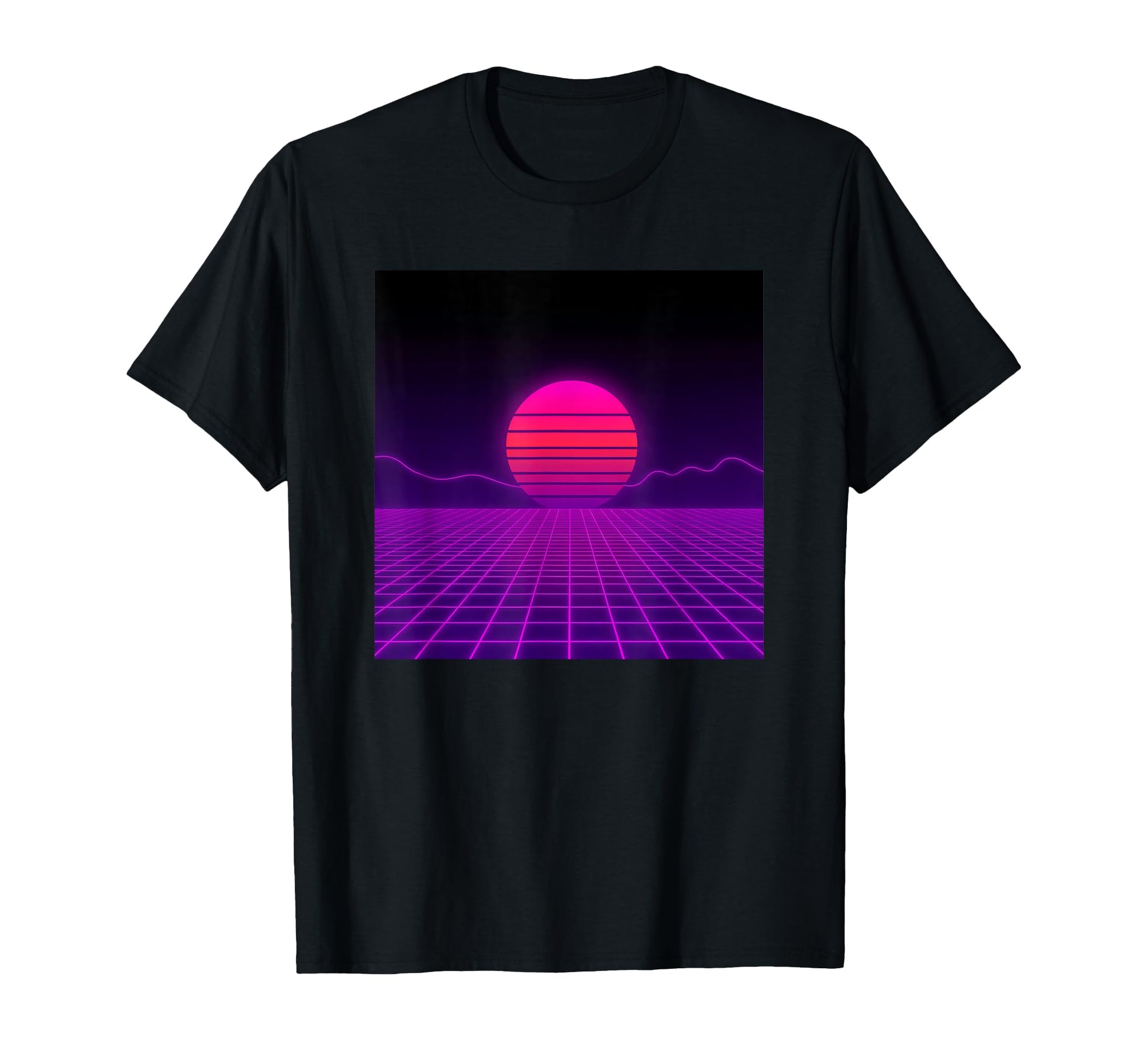 Retrowave Synthwave Aesthetic T-Shirt - Casual Everyday Wear for Adults - T-Shirt, Sweatshirt, Hoodie