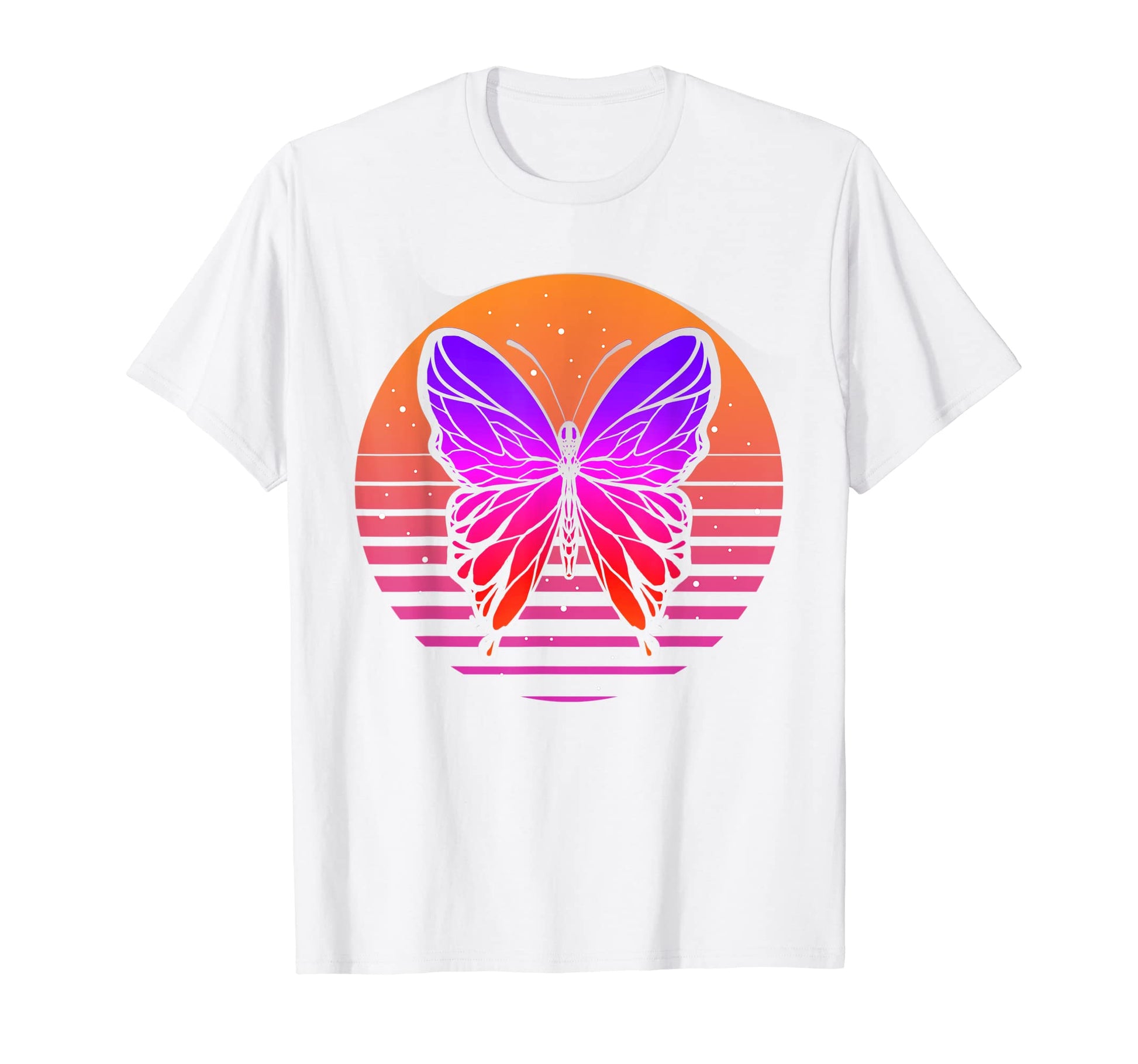 Butterfly Insect Animal Lover 80S T-Shirt - Minimalist Print Unisex - T-Shirt, Sweatshirt, Hoodie
