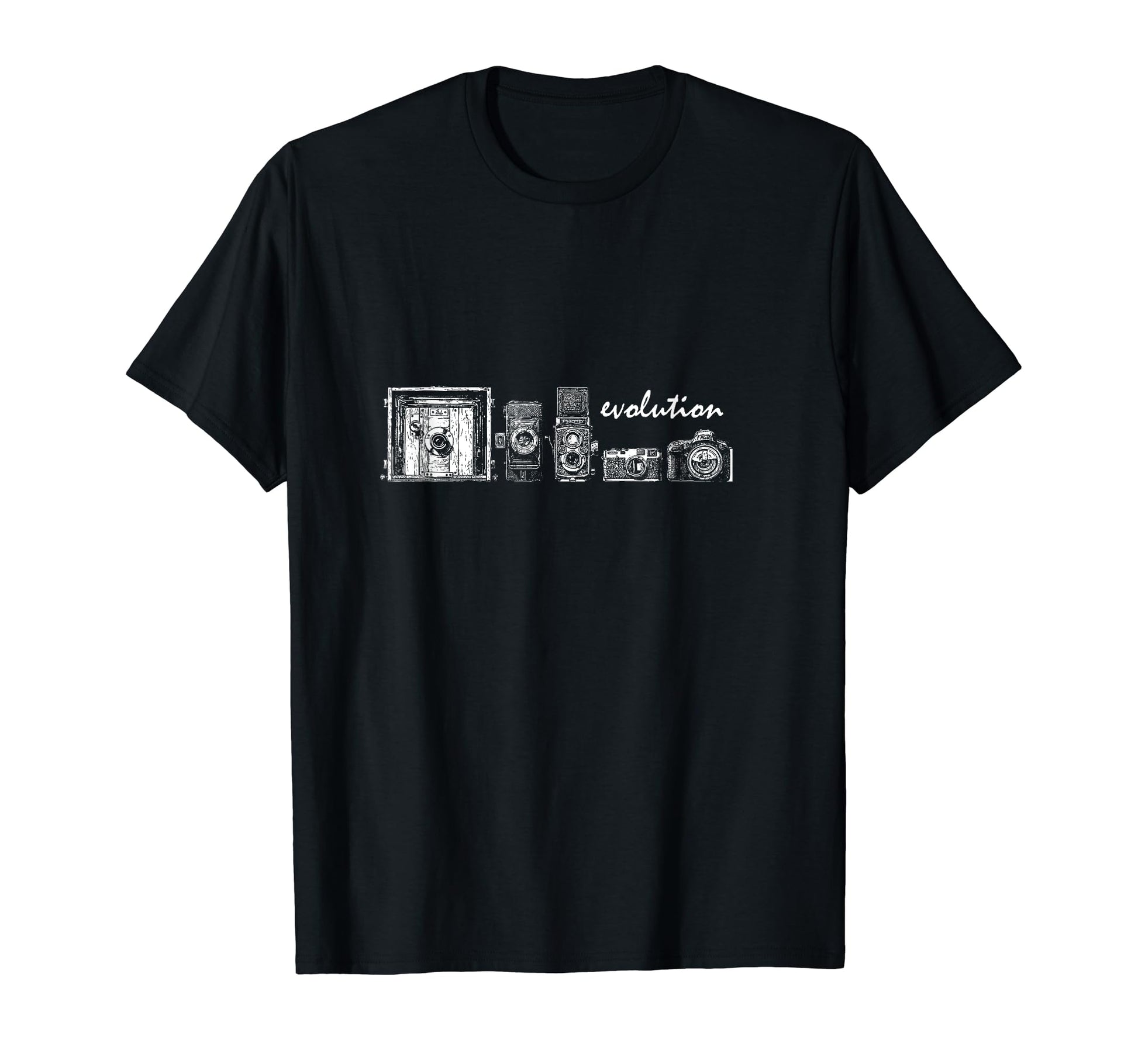 Evolution Camera Photography Novelty T-Shirt - Trendy Graphic Men Women - T-Shirt, Sweatshirt, Hoodie