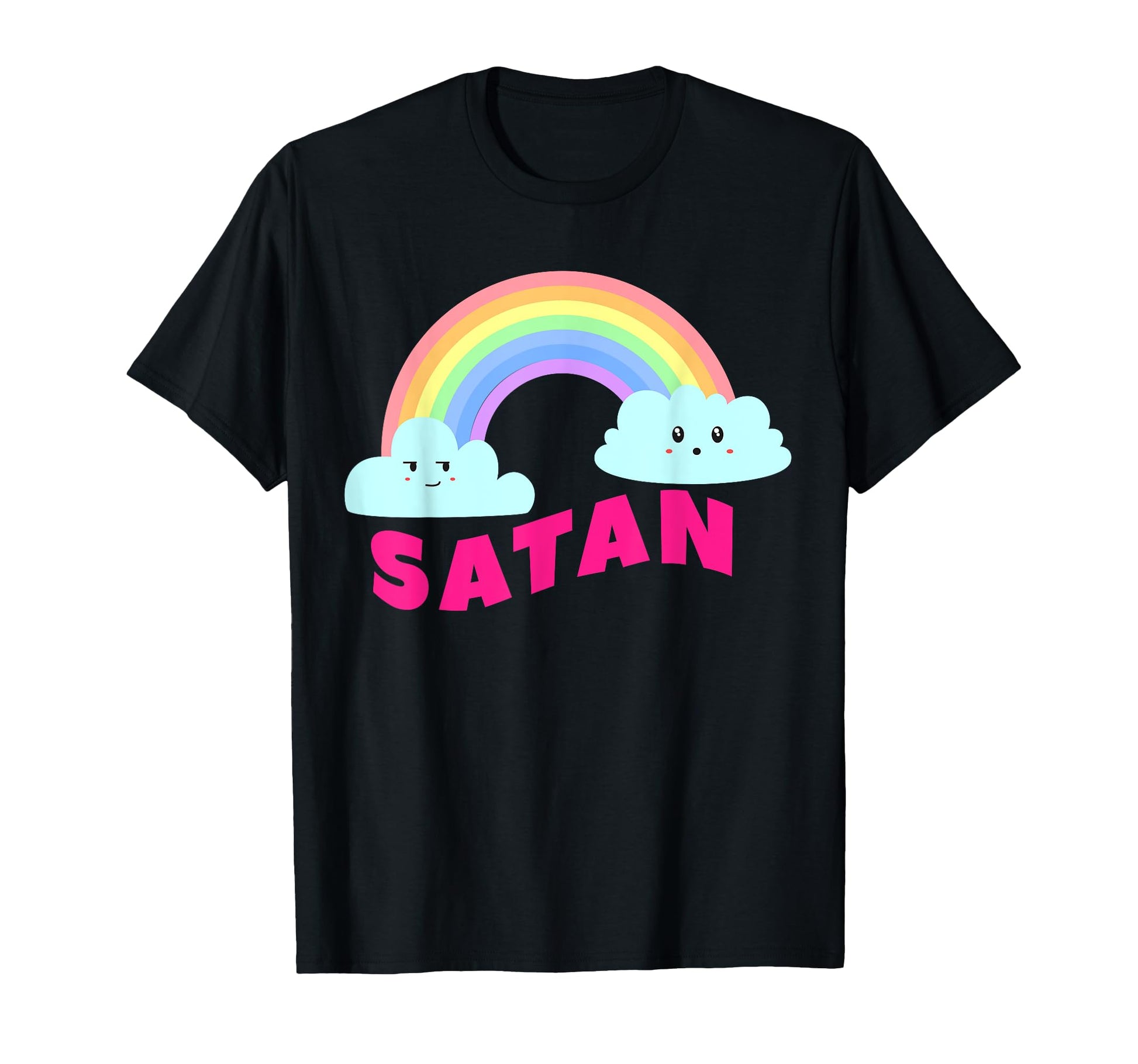 Satan Shirts Sarcastic Rainbow T-Shirt - Casual Everyday Wear for Adults - T-Shirt, Sweatshirt, Hoodie