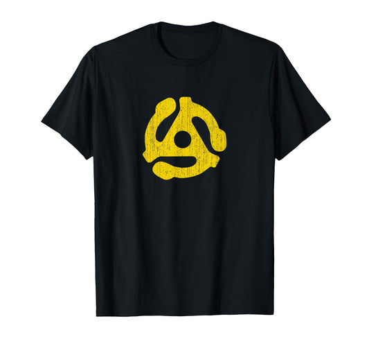 45 Rpm Record Adapter Turntable T-Shirt - Custom Art Print for Adults - T-Shirt, Sweatshirt, Hoodie