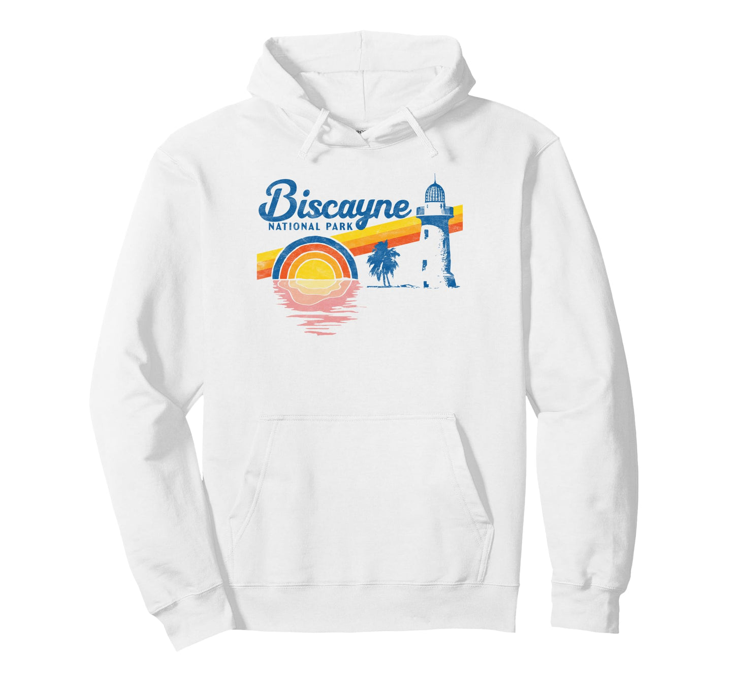 Biscayne National Park 80S Hoodie - Novelty Apparel Unisex - T-Shirt, Sweatshirt, Hoodie
