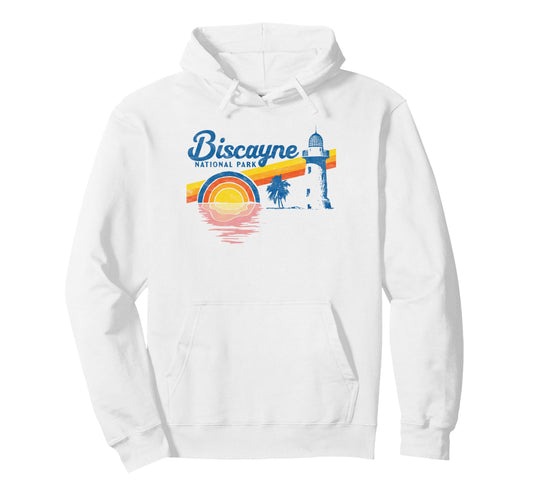 Biscayne National Park 80S Hoodie - Novelty Apparel Unisex - T-Shirt, Sweatshirt, Hoodie