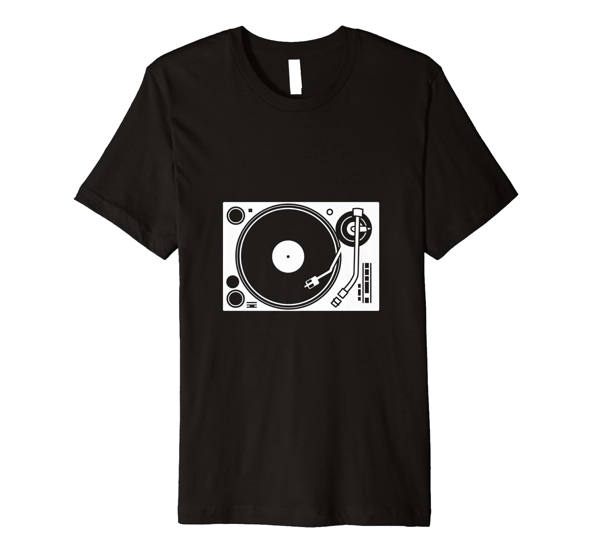 Vinyl Record Player Sketch Drawing T-Shirt - Fun Novelty Design Unisex - T-Shirt, Sweatshirt, Hoodie