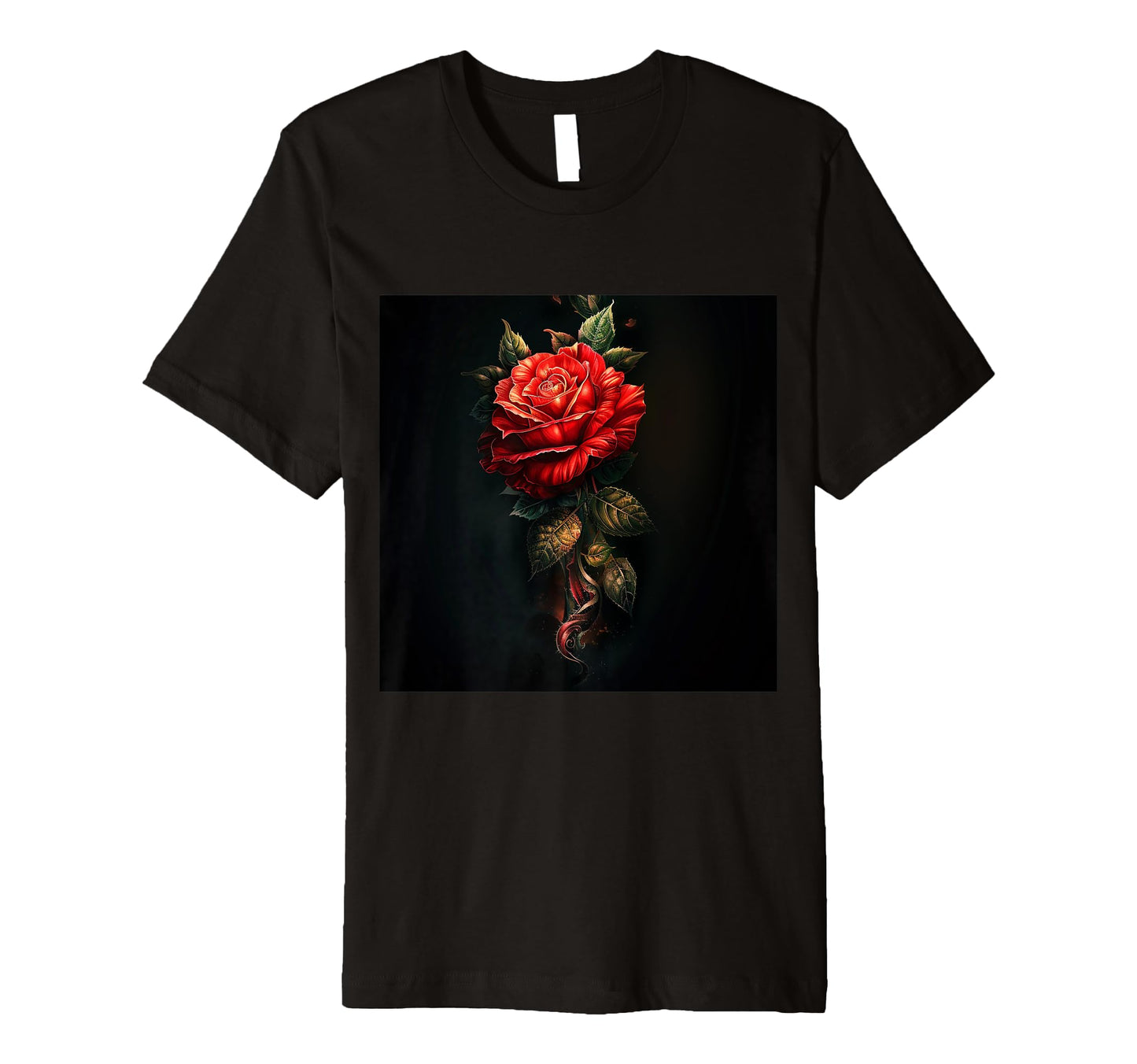 Floral Pattern Gift Flower Tattoo Red Rose T-Shirt - Unique Graphic Unisex - T-Shirt, Sweatshirt, Hoodie