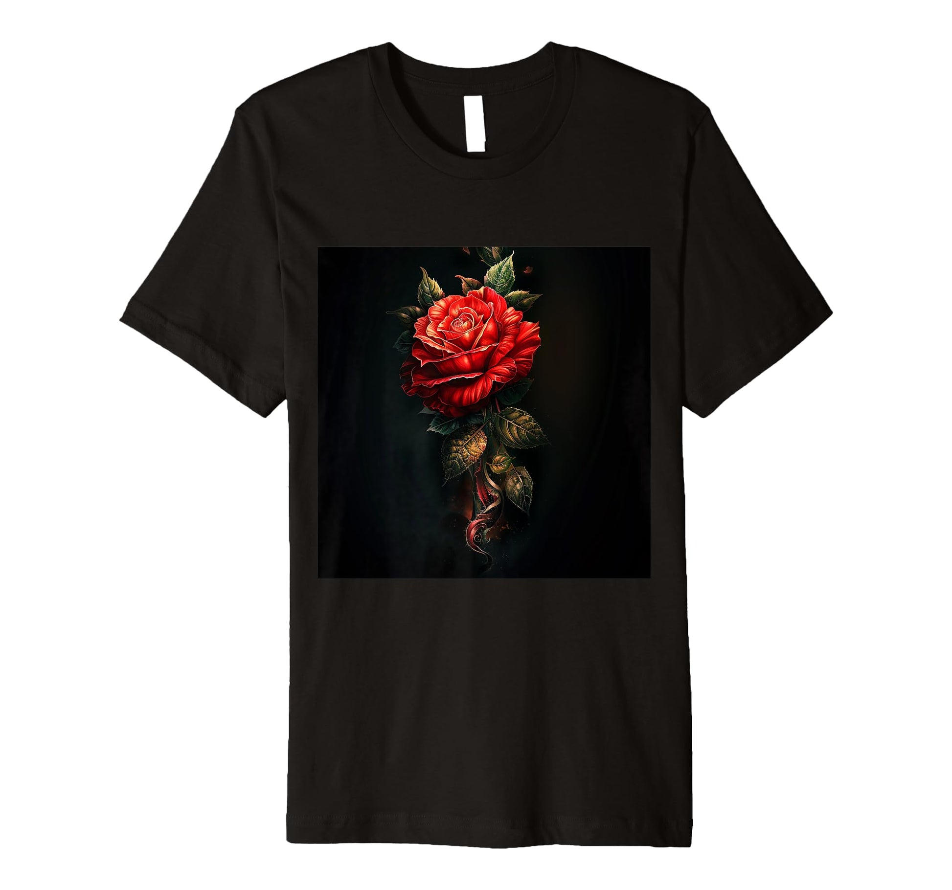 Floral Pattern Gift Flower Tattoo Red Rose T-Shirt - Unique Graphic Unisex - T-Shirt, Sweatshirt, Hoodie