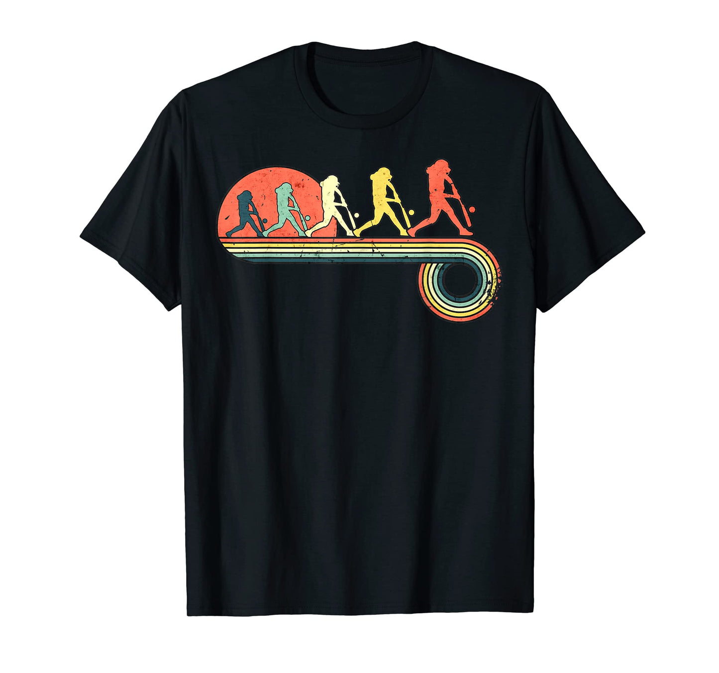 Baseball Homerun Sunset Rainbow T-Shirt - Unique Graphic Unisex - T-Shirt, Sweatshirt, Hoodie
