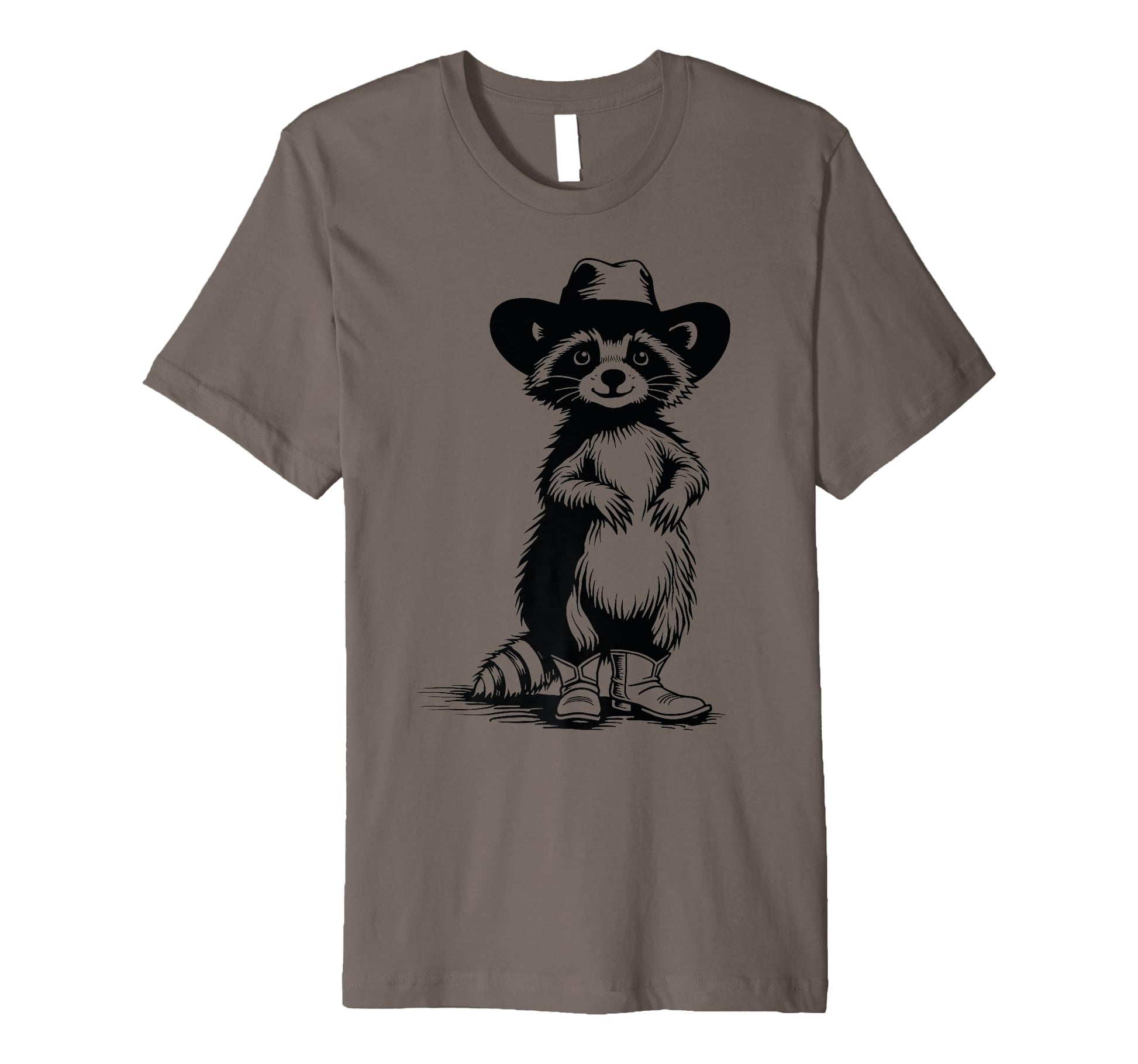 Raccoon Western Funny Cowboy Cowgirl T-Shirt - Unique Graphic for Adults - T-Shirt, Sweatshirt, Hoodie