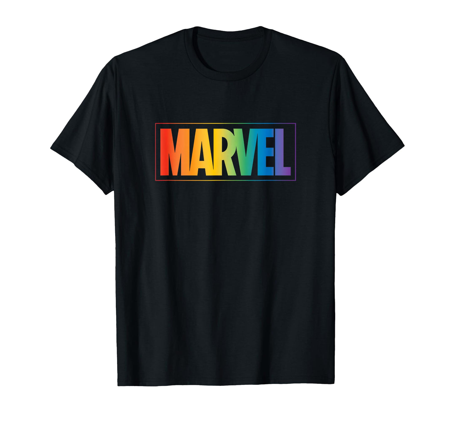 Marvel Comics Marvel Rainbow Title T-Shirt - Minimalist Print Men Women - T-Shirt, Sweatshirt, Hoodie