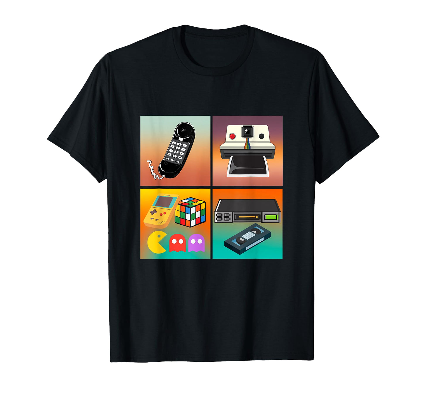 Nostalgic 80S 90S Games Camera Phone T-Shirt - Casual Everyday Wear Unisex - T-Shirt, Sweatshirt, Hoodie
