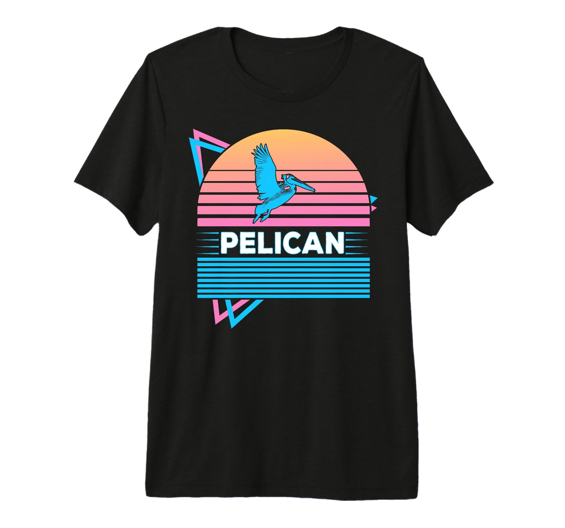 Pelican Vaporwave Aesthetic Tri T-Shirt - Fun Novelty Design Men Women - T-Shirt, Sweatshirt, Hoodie