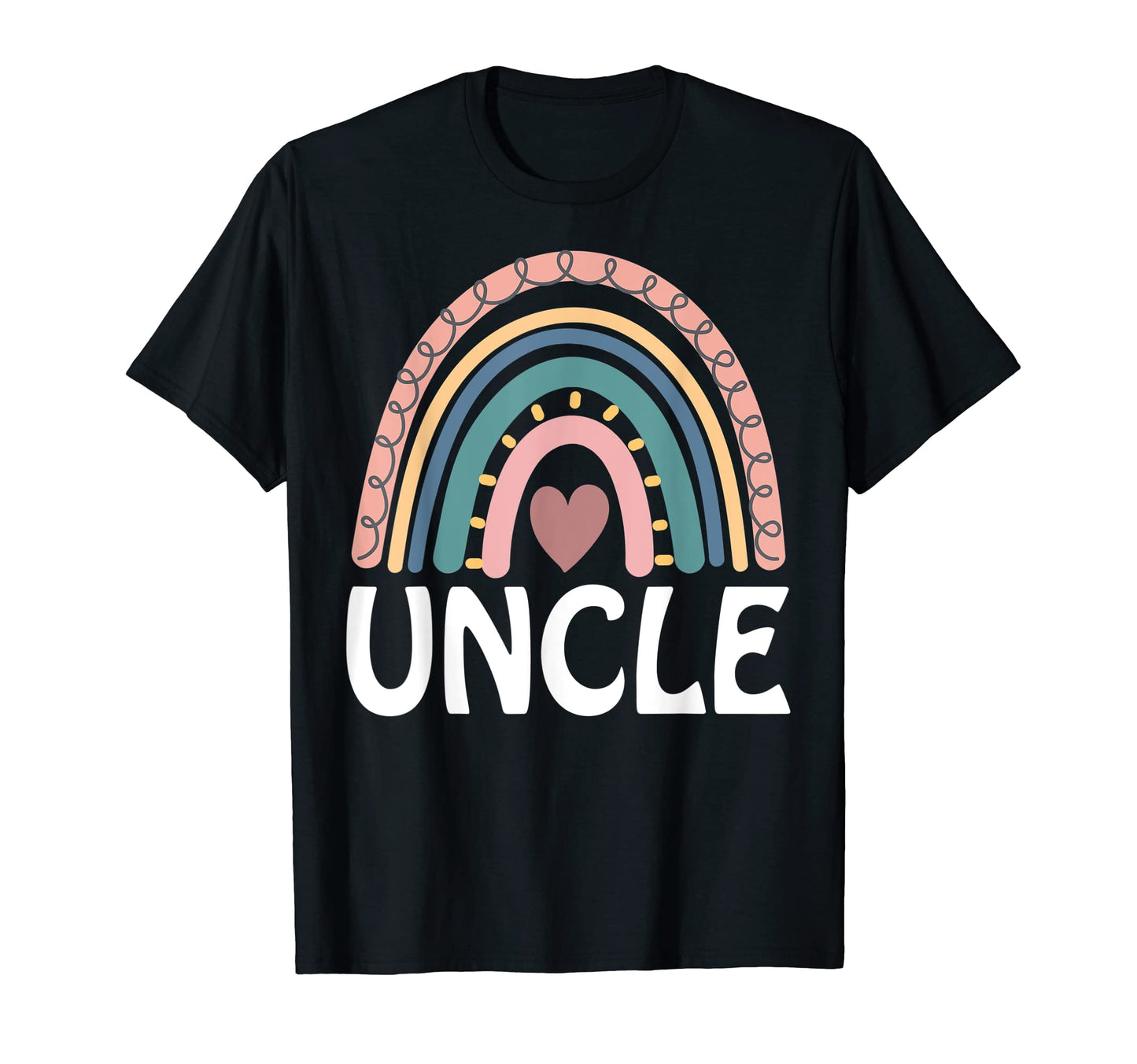 Boho Rainbow Border Summer Boho Art T-Shirt - Custom Art Print Unisex - T-Shirt, Sweatshirt, Hoodie