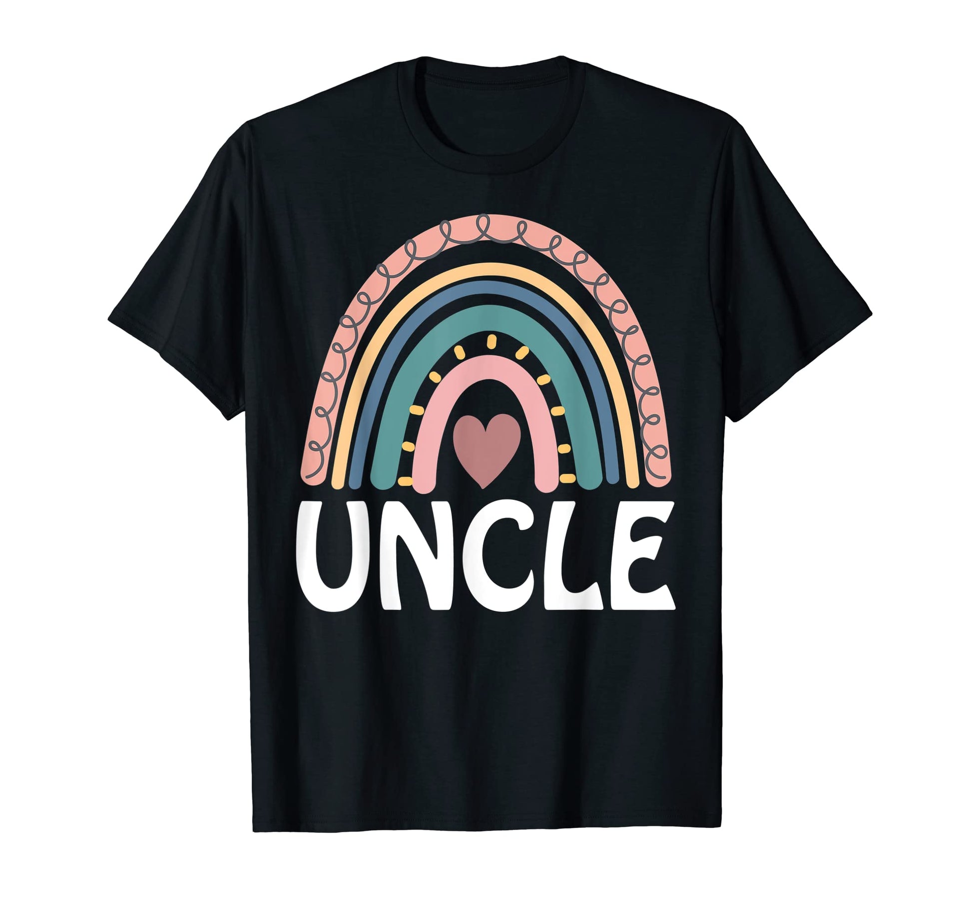 Boho Rainbow Border Summer Boho Art T-Shirt - Custom Art Print Unisex - T-Shirt, Sweatshirt, Hoodie