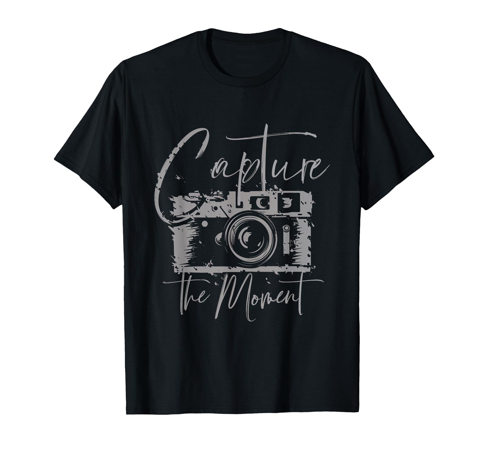 Capture Moment Photography Camera T-Shirt - Graphic Print for Adults - T-Shirt, Sweatshirt, Hoodie