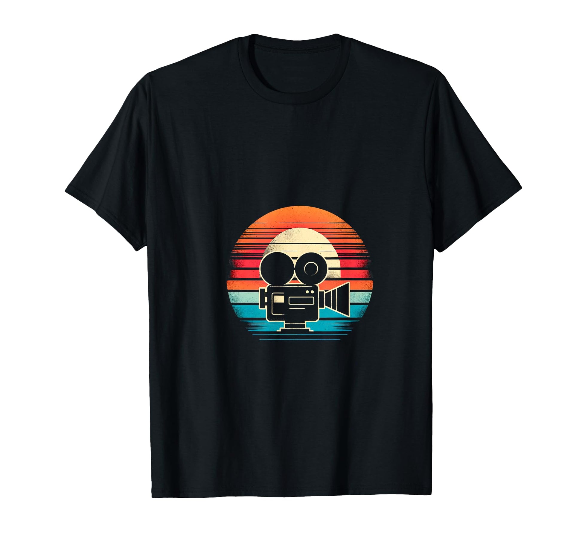 Sunset Camera T-Shirt - Custom Art Print Unisex - T-Shirt, Sweatshirt, Hoodie