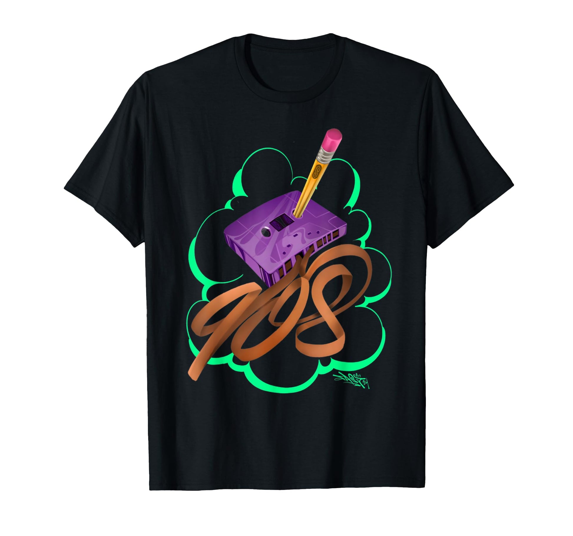 Graffiti Art 90S Hiphop Old School T-Shirt - Custom Art Print for Adults - T-Shirt, Sweatshirt, Hoodie