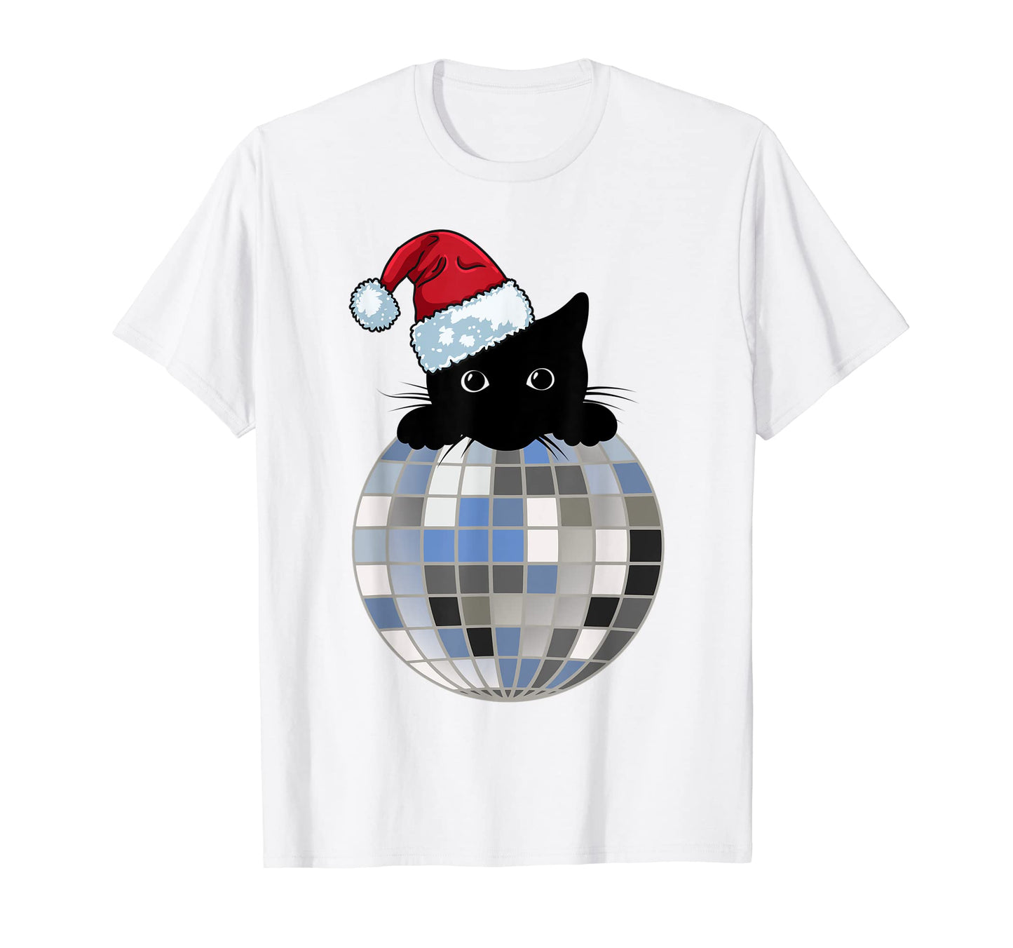 Aesthetic Disco Ball Winter Snow Black T-Shirt - Unique Graphic Men Women - T-Shirt, Sweatshirt, Hoodie