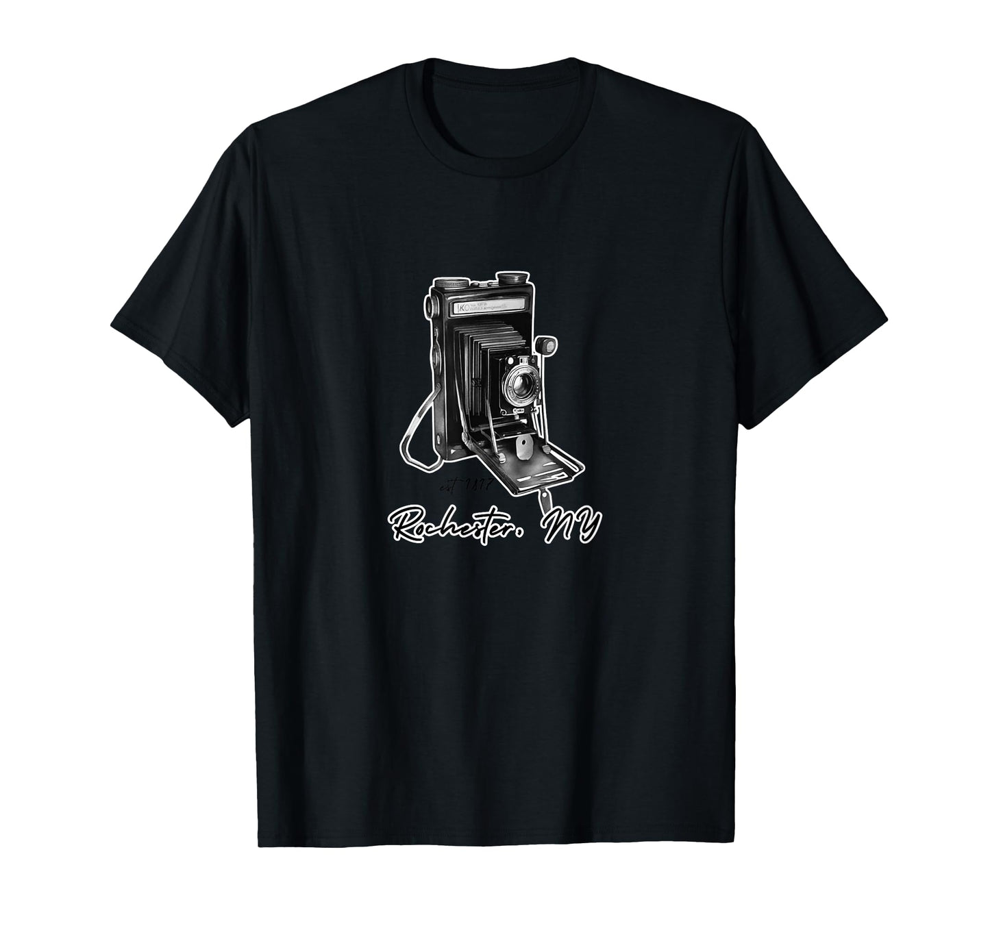 Rochester Ny Camera T-Shirt - Custom Art Print Men Women - T-Shirt, Sweatshirt, Hoodie