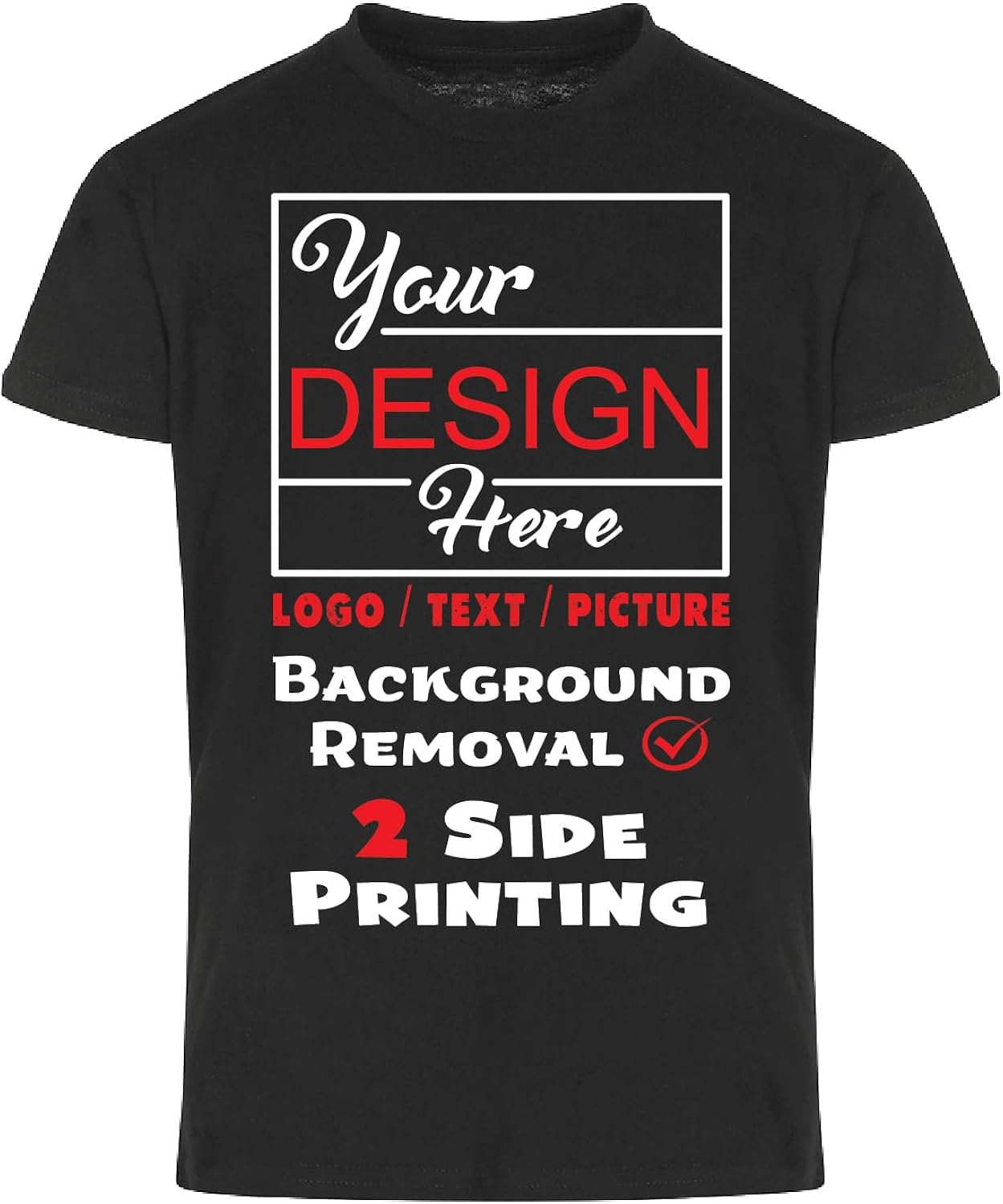 Custom for Boys and Girls Personalized Image Text - Adult & Kids T-Shirts, Sweatshirts & Hoodies apparel design preview 1