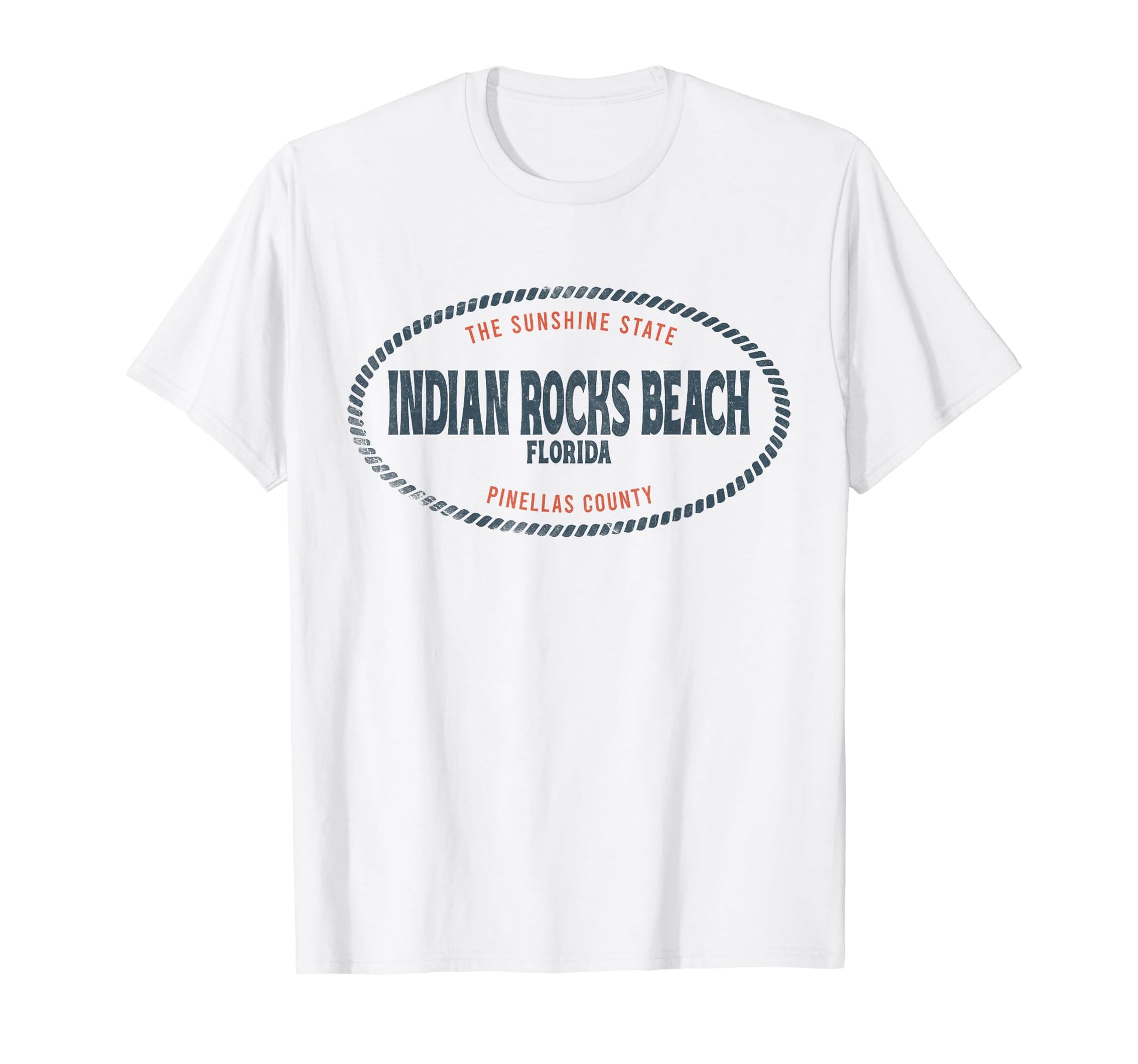 Casual Indian Rocks Beach Florida T-Shirt - Minimalist Print Men Women - T-Shirt, Sweatshirt, Hoodie