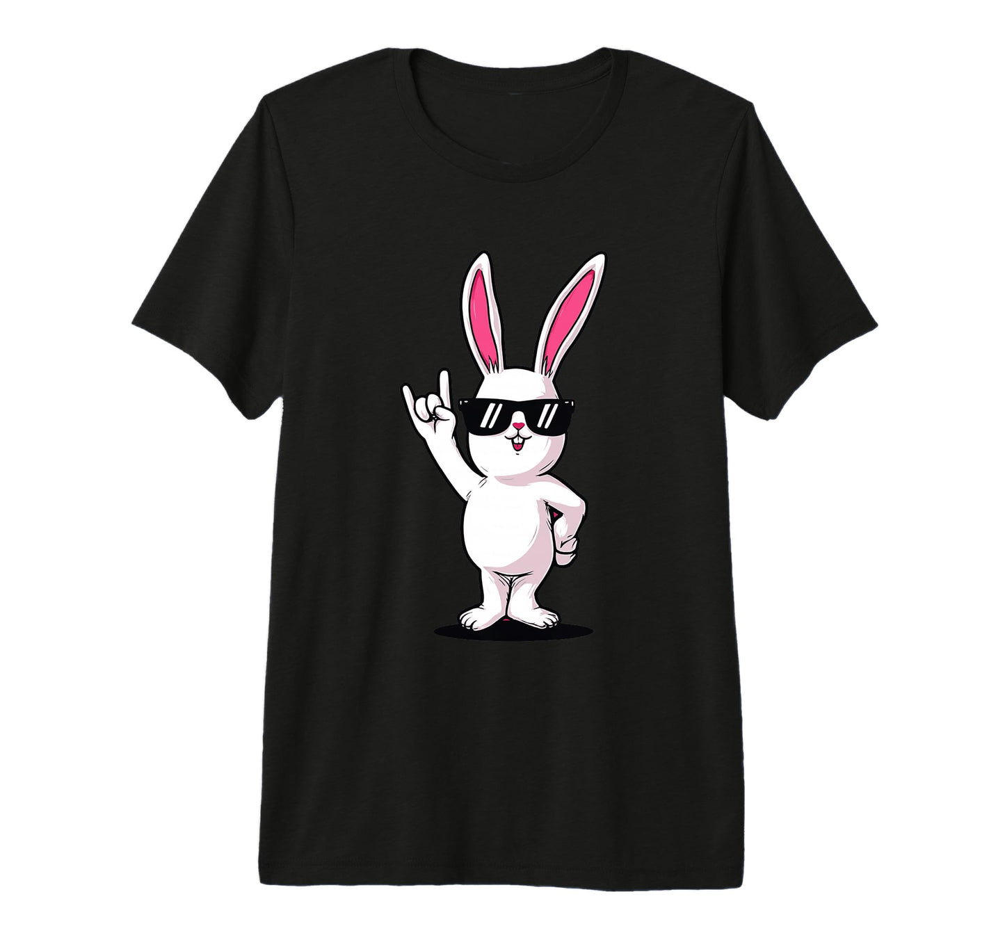 Rabbit Rock Bunny Sunglasses T-Shirt - Casual Everyday Wear Men Women - T-Shirt, Sweatshirt, Hoodie