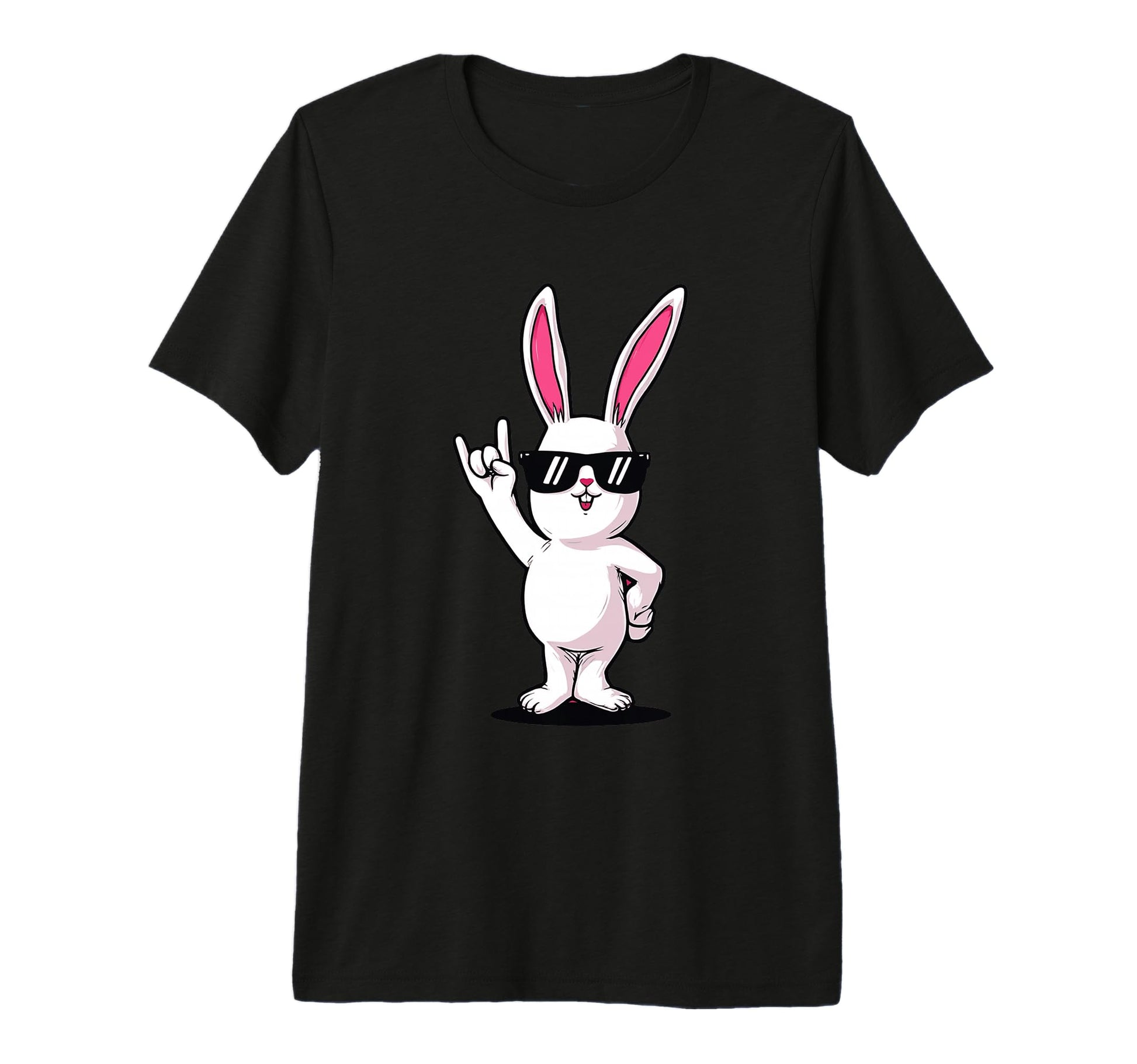 Rabbit Rock Bunny Sunglasses T-Shirt - Casual Everyday Wear Men Women - T-Shirt, Sweatshirt, Hoodie