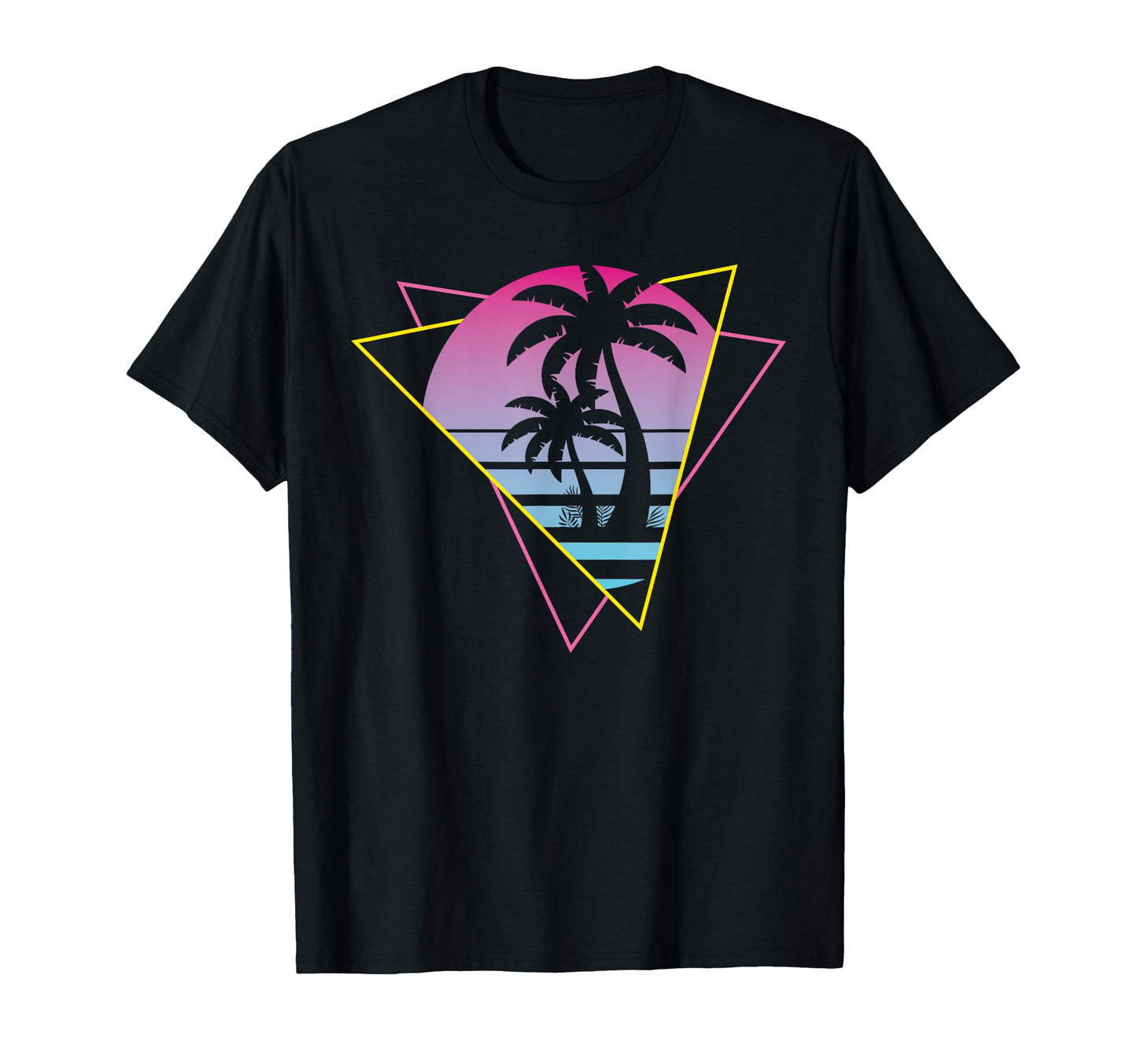 Tropical Sunset Palm Trees 80S Art 90S T-Shirt - Streetwear Style Unisex - T-Shirt, Sweatshirt, Hoodie
