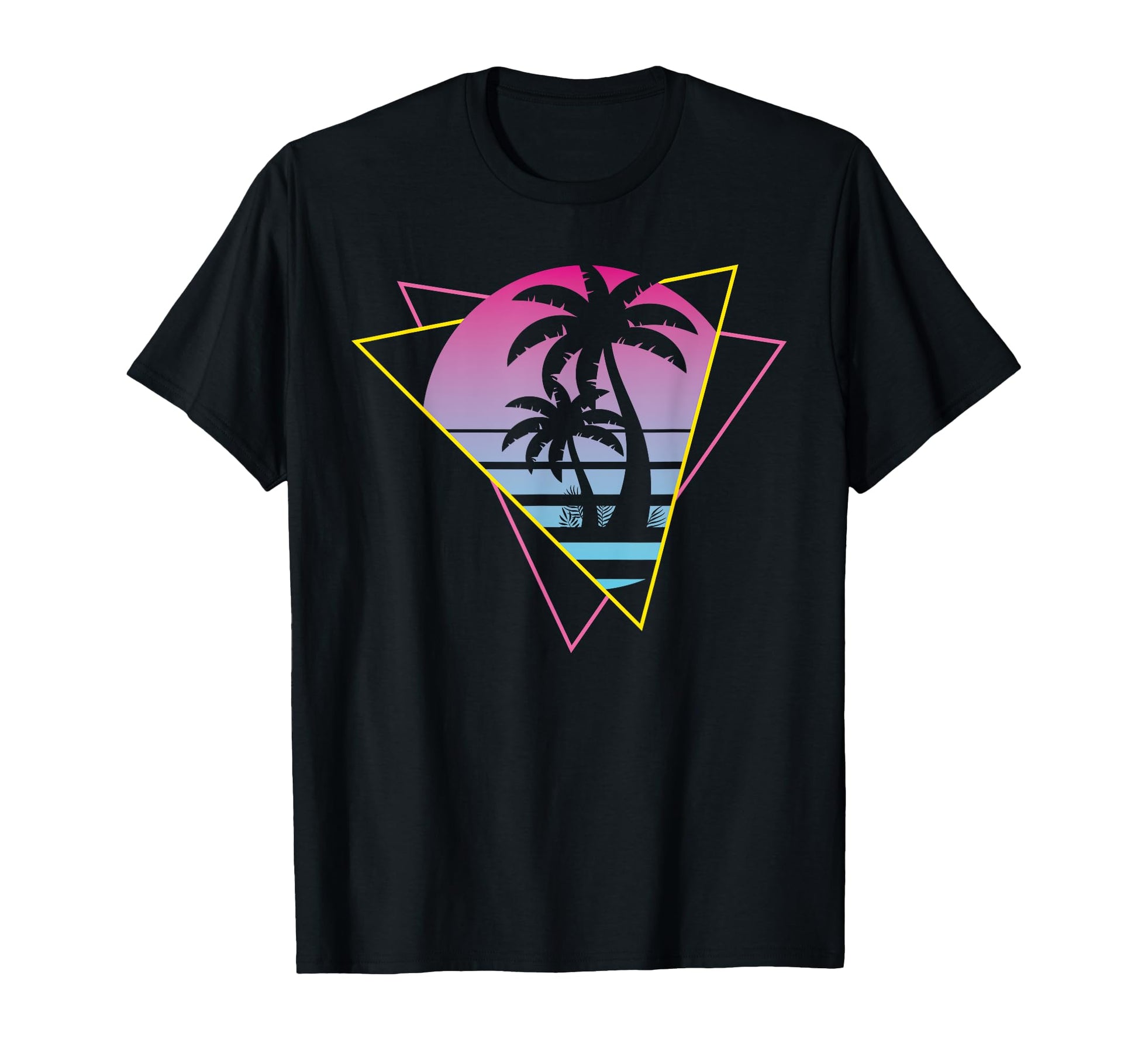 Tropical Sunset Palm Trees 80S Art 90S T-Shirt - Streetwear Style Unisex - T-Shirt, Sweatshirt, Hoodie