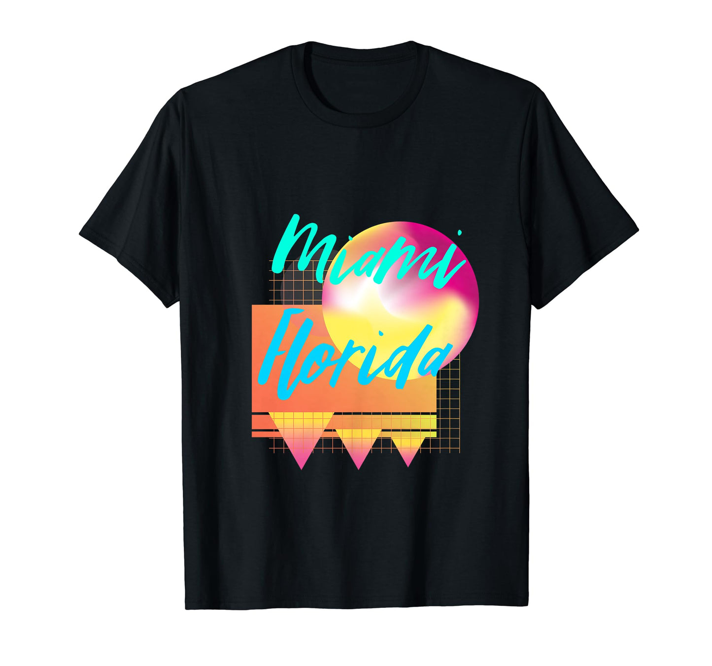 90S Synthwave Florida 80S Miami T-Shirt - Casual Everyday Wear Men Women - T-Shirt, Sweatshirt, Hoodie