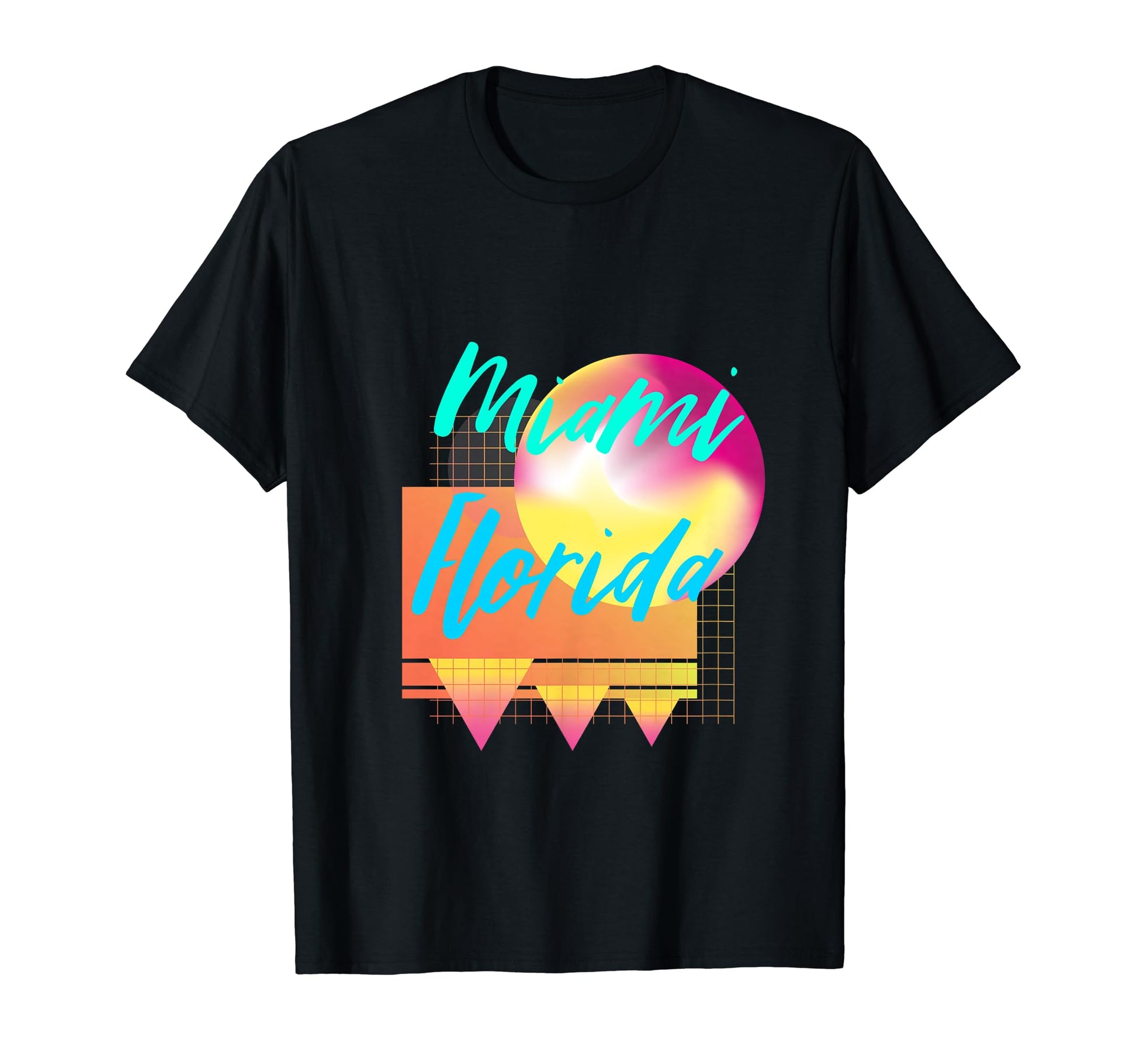 90S Synthwave Florida 80S Miami T-Shirt - Casual Everyday Wear Men Women - T-Shirt, Sweatshirt, Hoodie