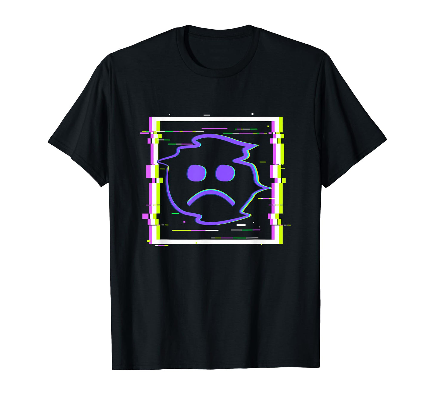 Sad Boi Frame Anime Glitch Vaporwave T-Shirt - Aesthetic Graphic Men Women - T-Shirt, Sweatshirt, Hoodie