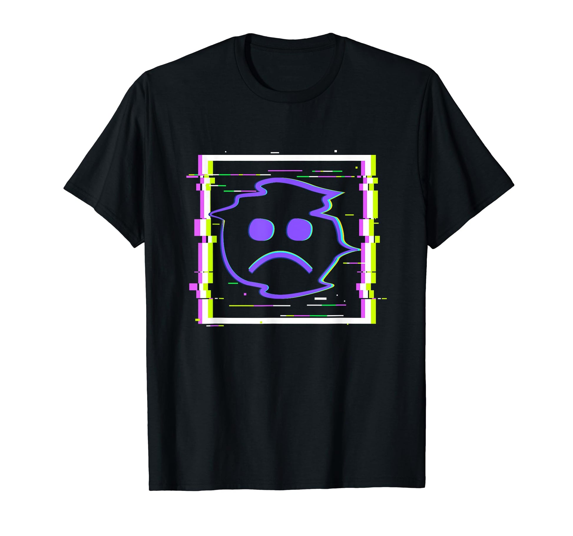 Sad Boi Frame Anime Glitch Vaporwave T-Shirt - Aesthetic Graphic Men Women - T-Shirt, Sweatshirt, Hoodie
