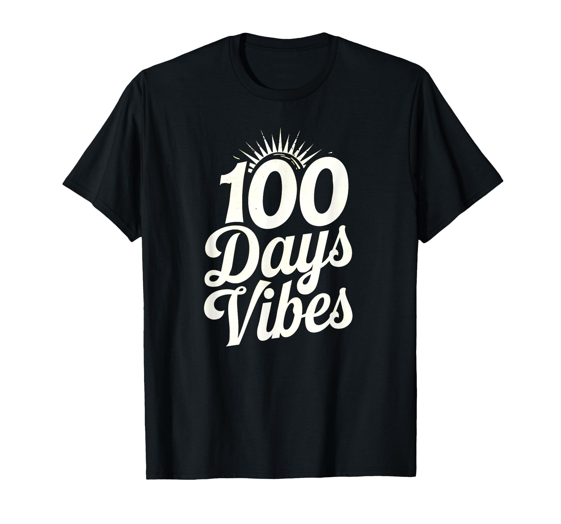 100 Days Vibes School Typography T-Shirt - Custom Art Print Unisex - T-Shirt, Sweatshirt, Hoodie